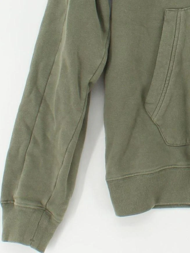 C.P. Company Women's Hoodie UK 14 Green 100% Cotton Pullover - Image 4