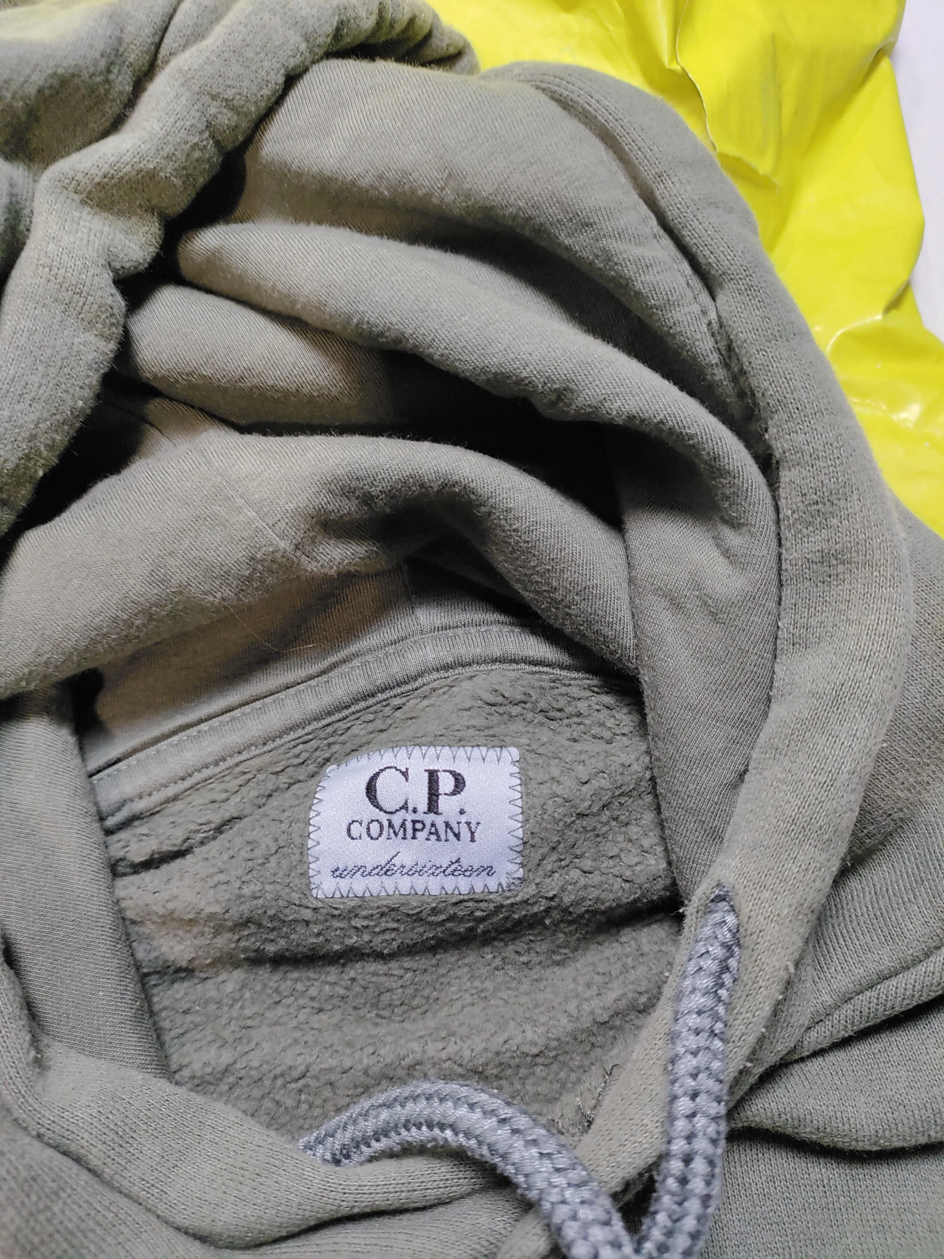 C.P. Company Women's Hoodie UK 14 Green 100% Cotton Pullover - Image 6