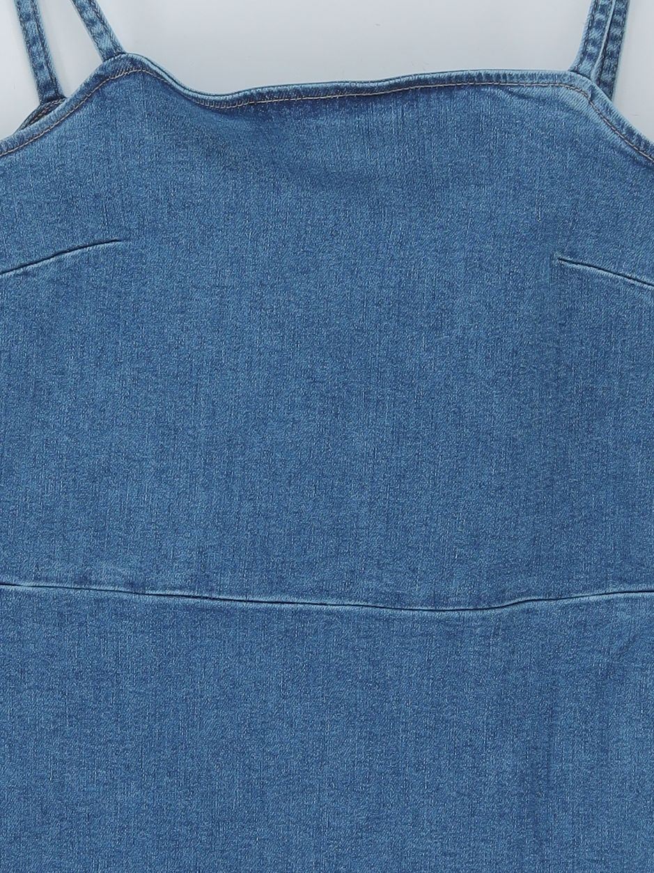 Calvin Klein A-Line Midi Dress L in Blue RRP £110 - Image 3