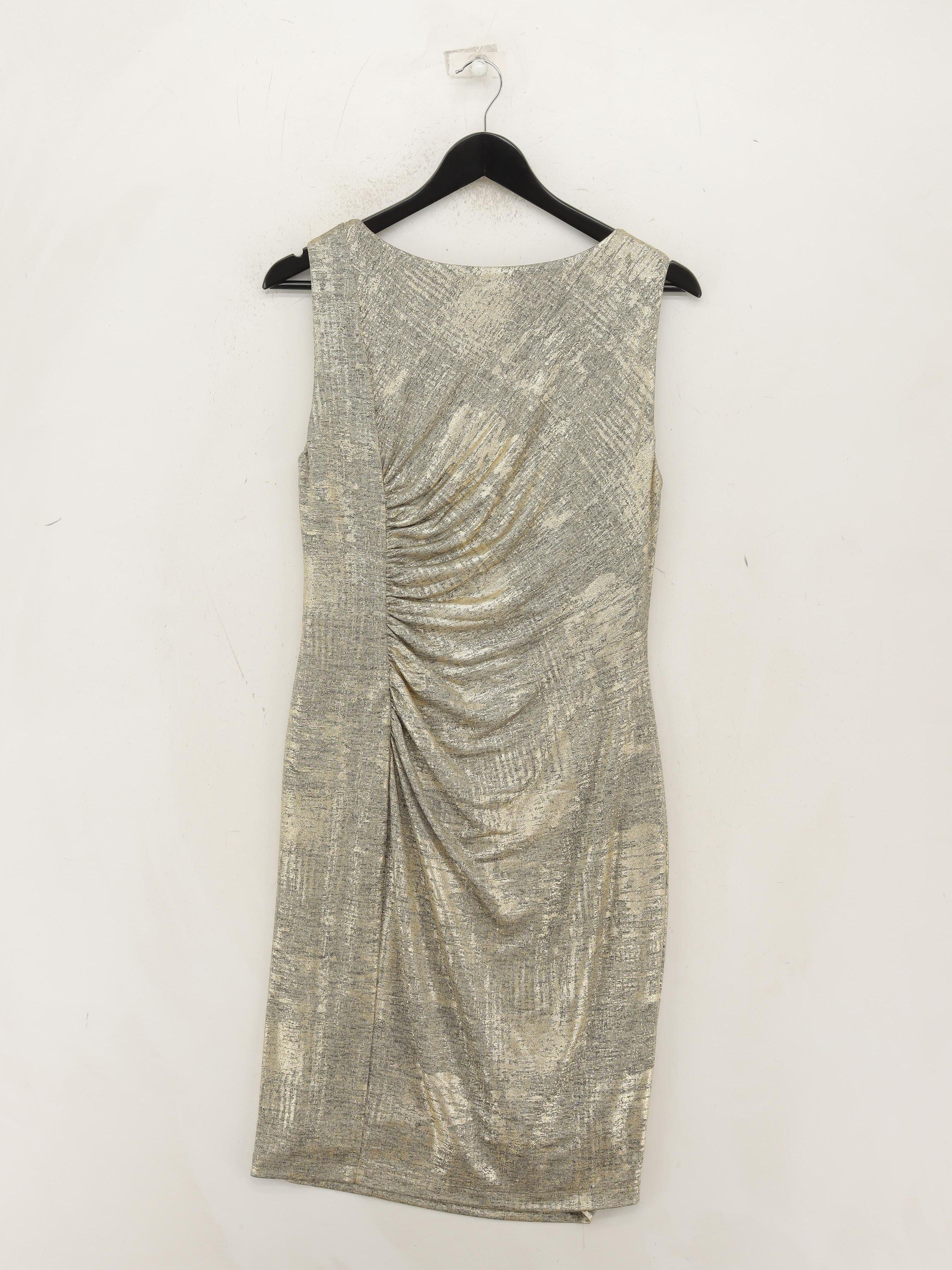 Calvin Klein Bodycon Mini Dress in Gold - Image 2
