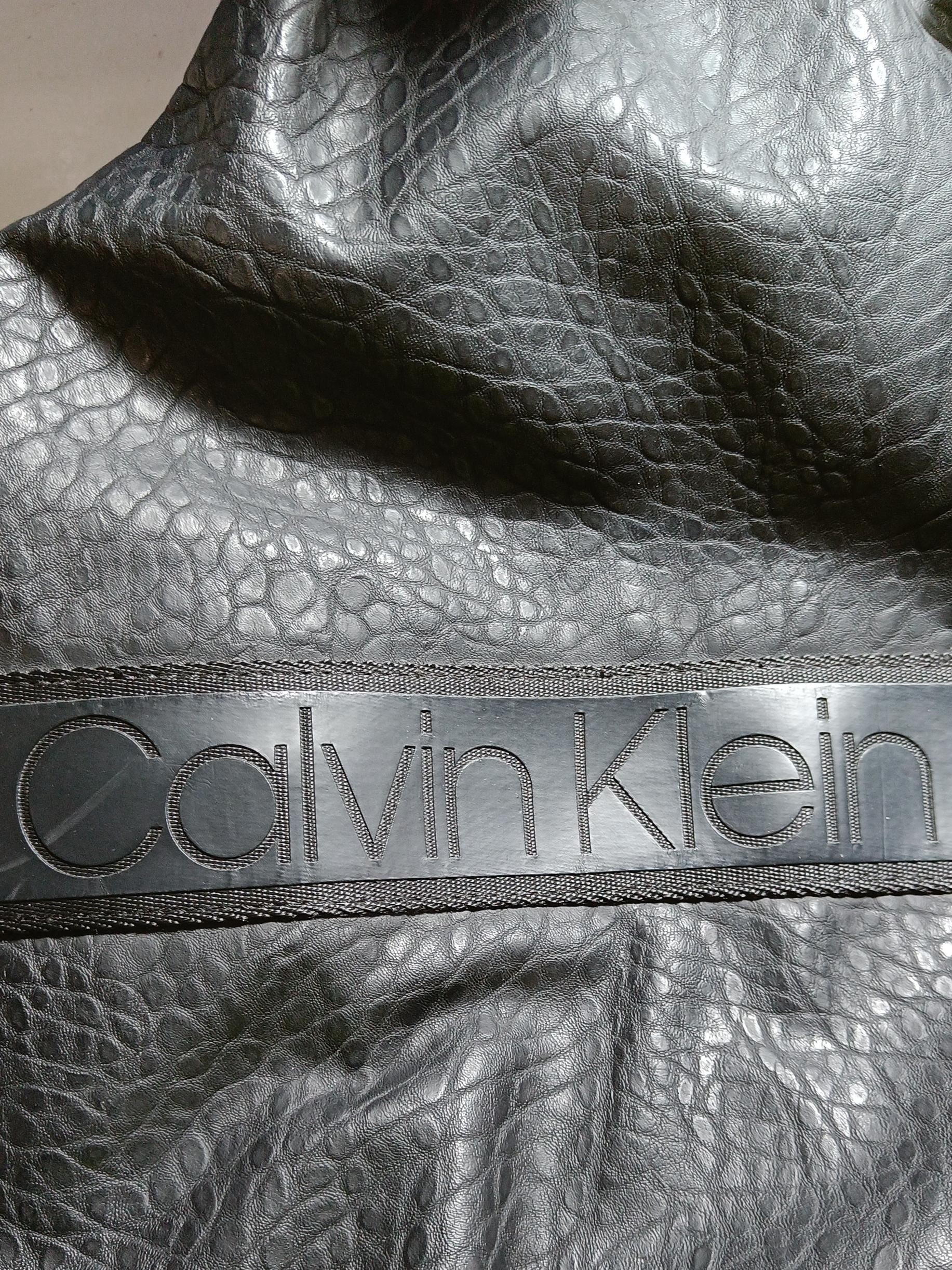 Calvin Klein Men's Bag Black Animal Print 100% Faux Leather Backpack - Image 6