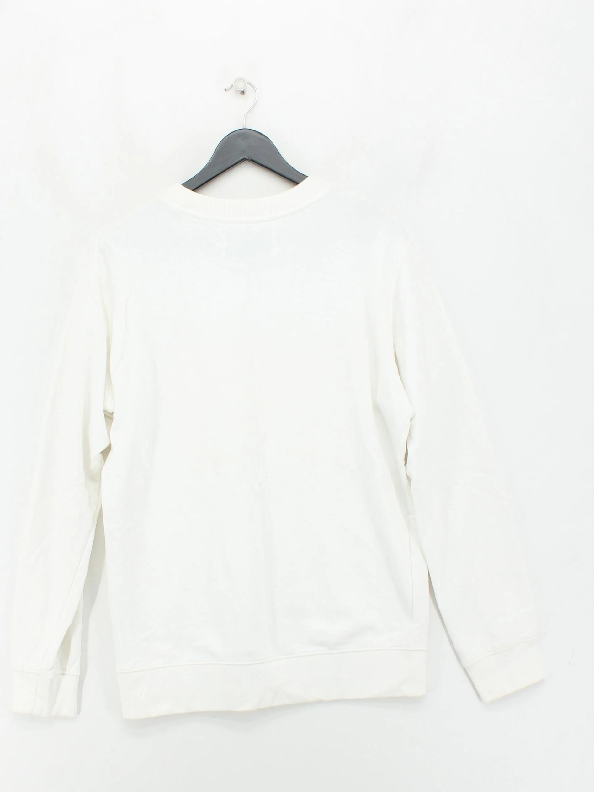 Calvin Klein Men's Hoodie L White Graphic 100% Cotton Pullover - Image 2