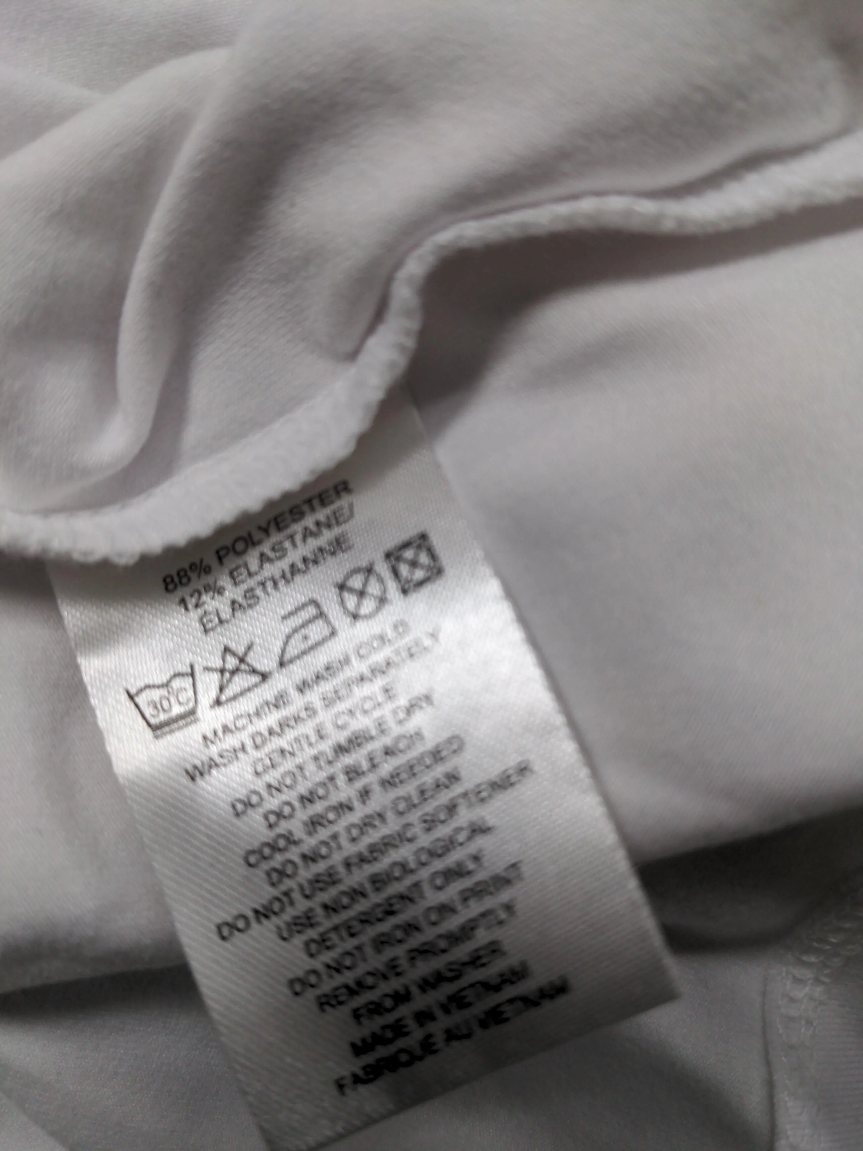 Calvin Klein Men's Hoodie L White Polyester with Elastane Full Zip - Image 7