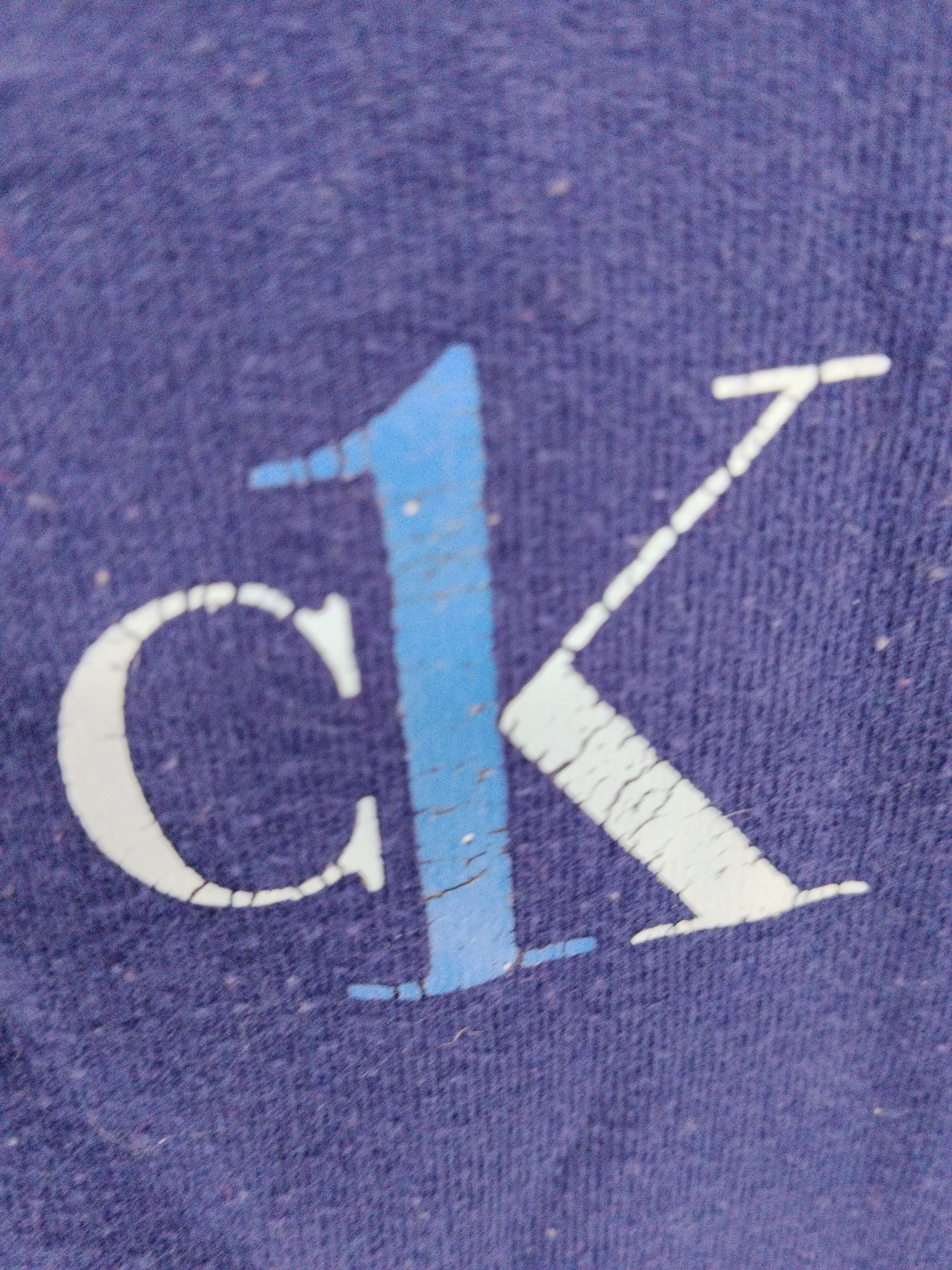 Calvin Klein Men's Hoodie M Blue Cotton with Polyester Pullover - Image 5