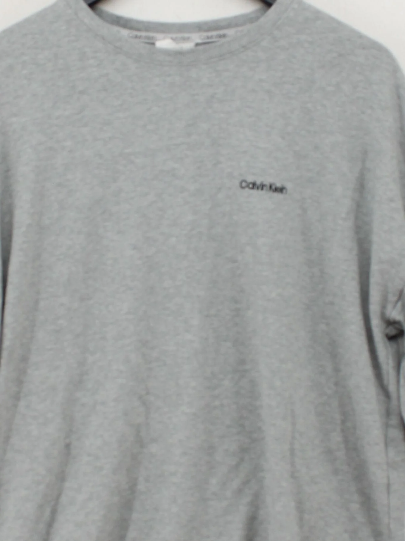 Calvin Klein Men's Hoodie M Grey Cotton with Polyester, Elastane Pullover - Image 3