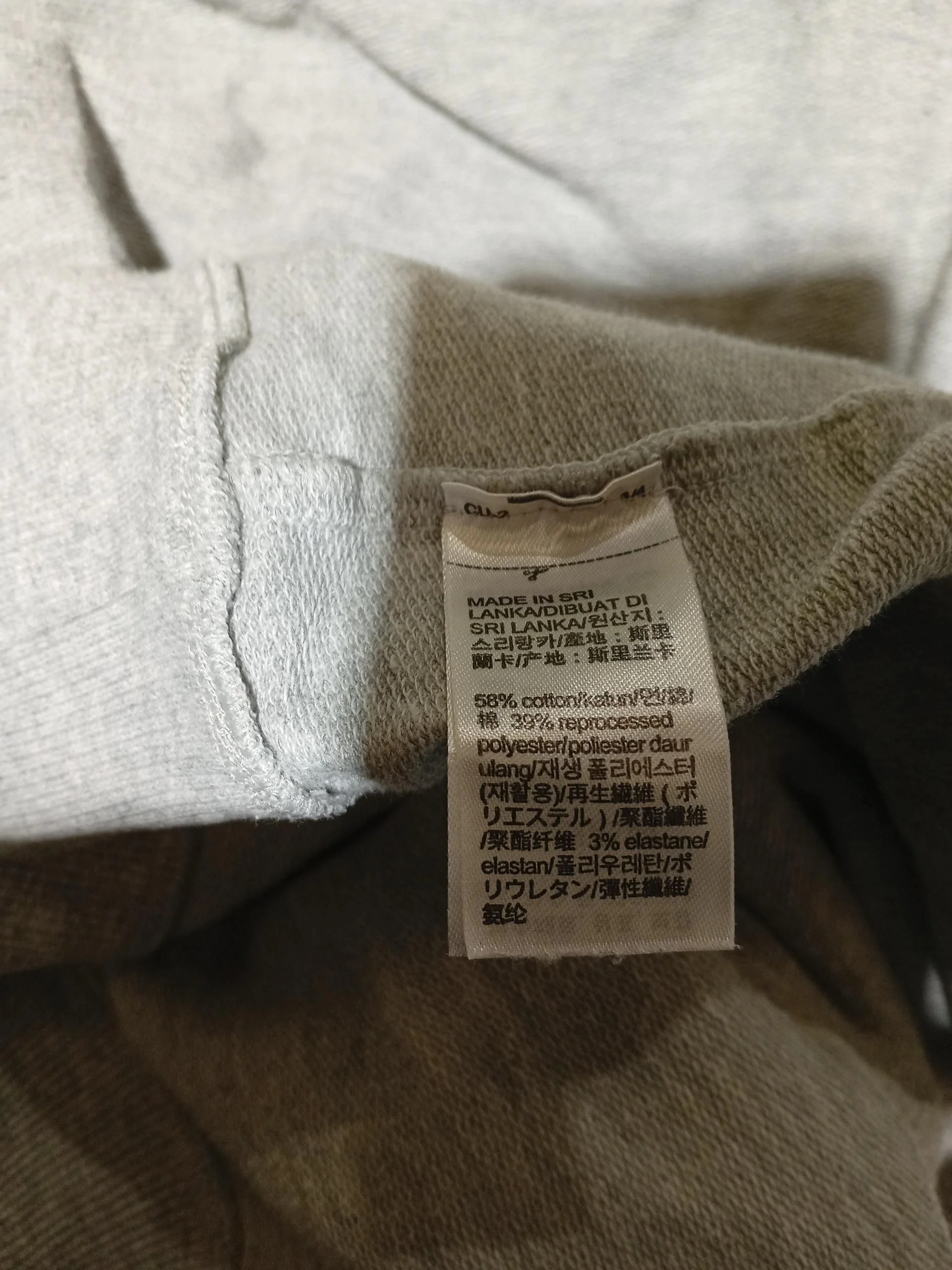 Calvin Klein Men's Hoodie M Grey Cotton with Polyester, Elastane Pullover - Image 7
