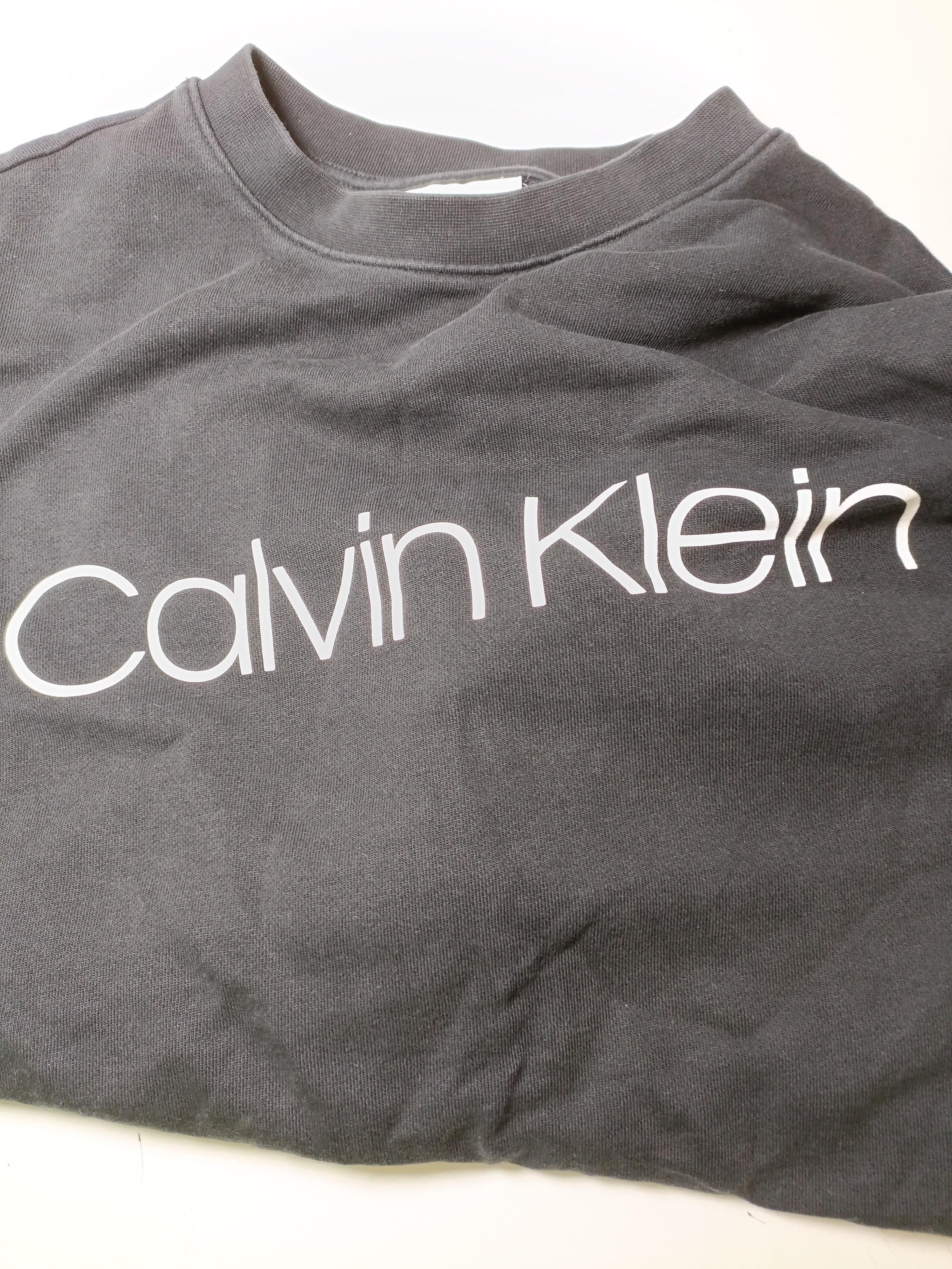 Calvin Klein Men's Hoodie S Black Graphic 100% Cotton Pullover - Image 5