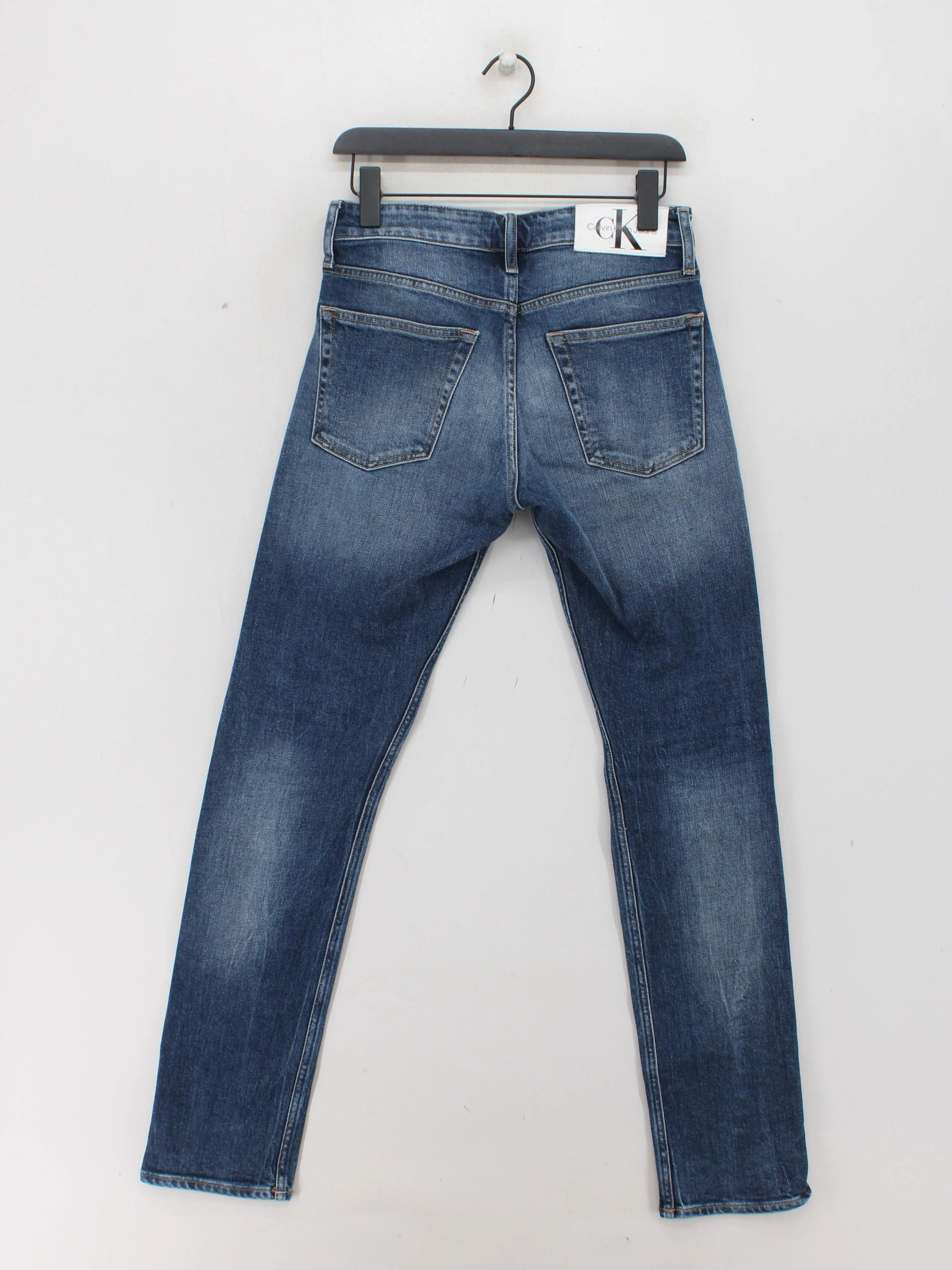 Calvin Klein Men's Jeans W 28 in; L 32 in Blue Cotton with Elastane Skinny - Image 2