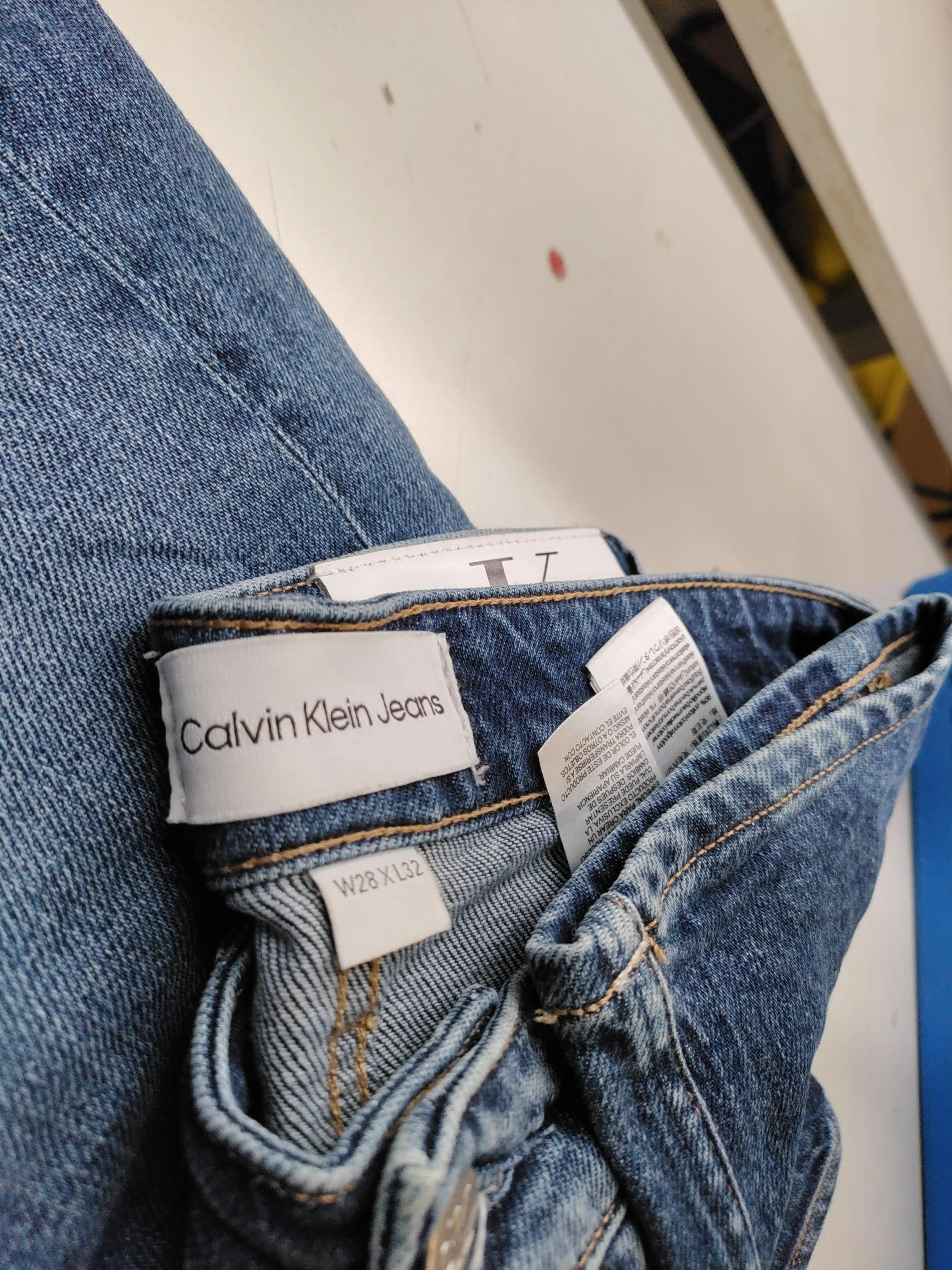 Calvin Klein Men's Jeans W 28 in; L 32 in Blue Cotton with Elastane Skinny - Image 5
