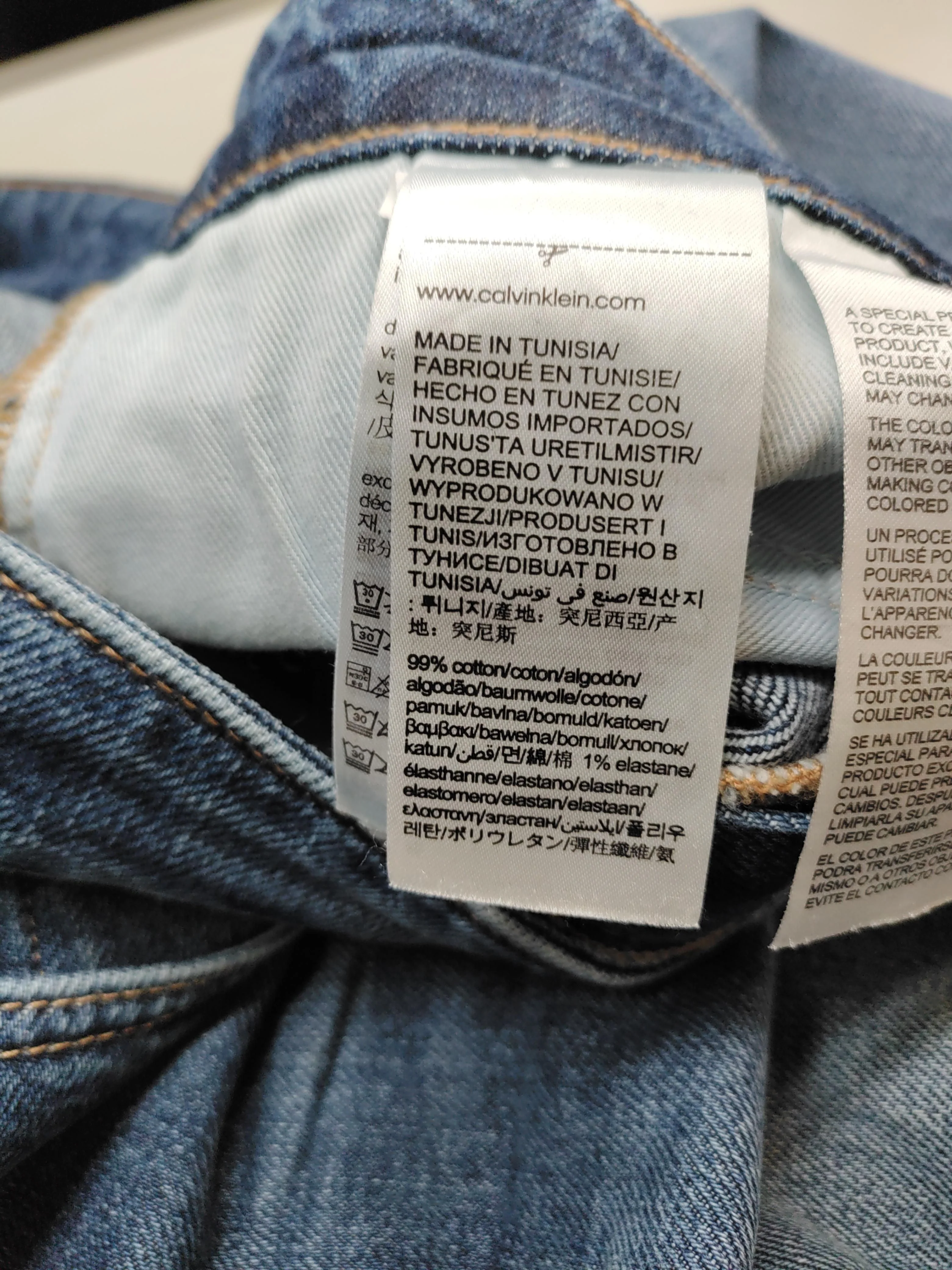 Calvin Klein Men's Jeans W 28 in; L 32 in Blue Cotton with Elastane Skinny - Image 6