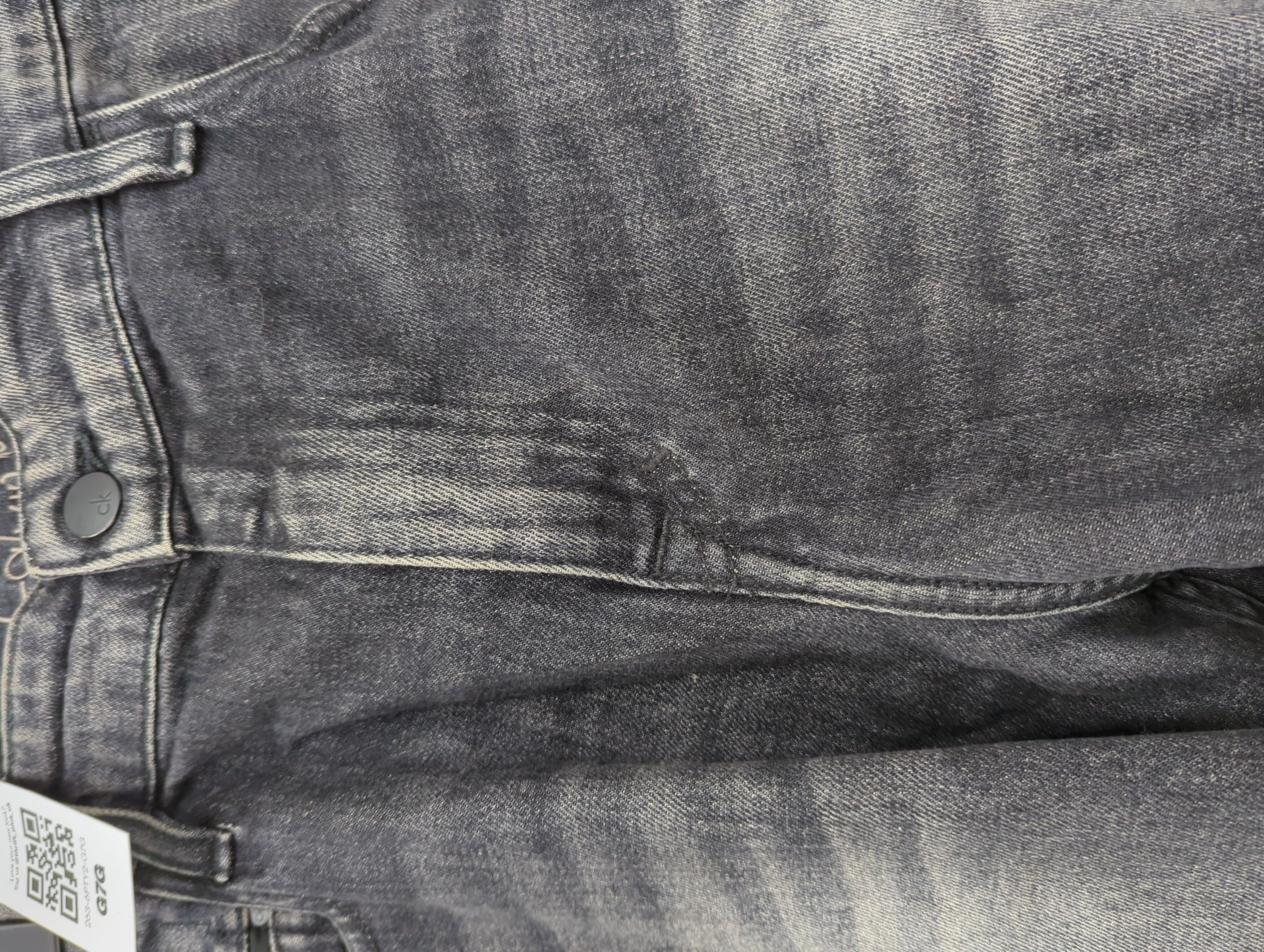 Calvin Klein Men's Jeans W 36 in; L 32 in Black Cotton with Elastane Straight - Image 6