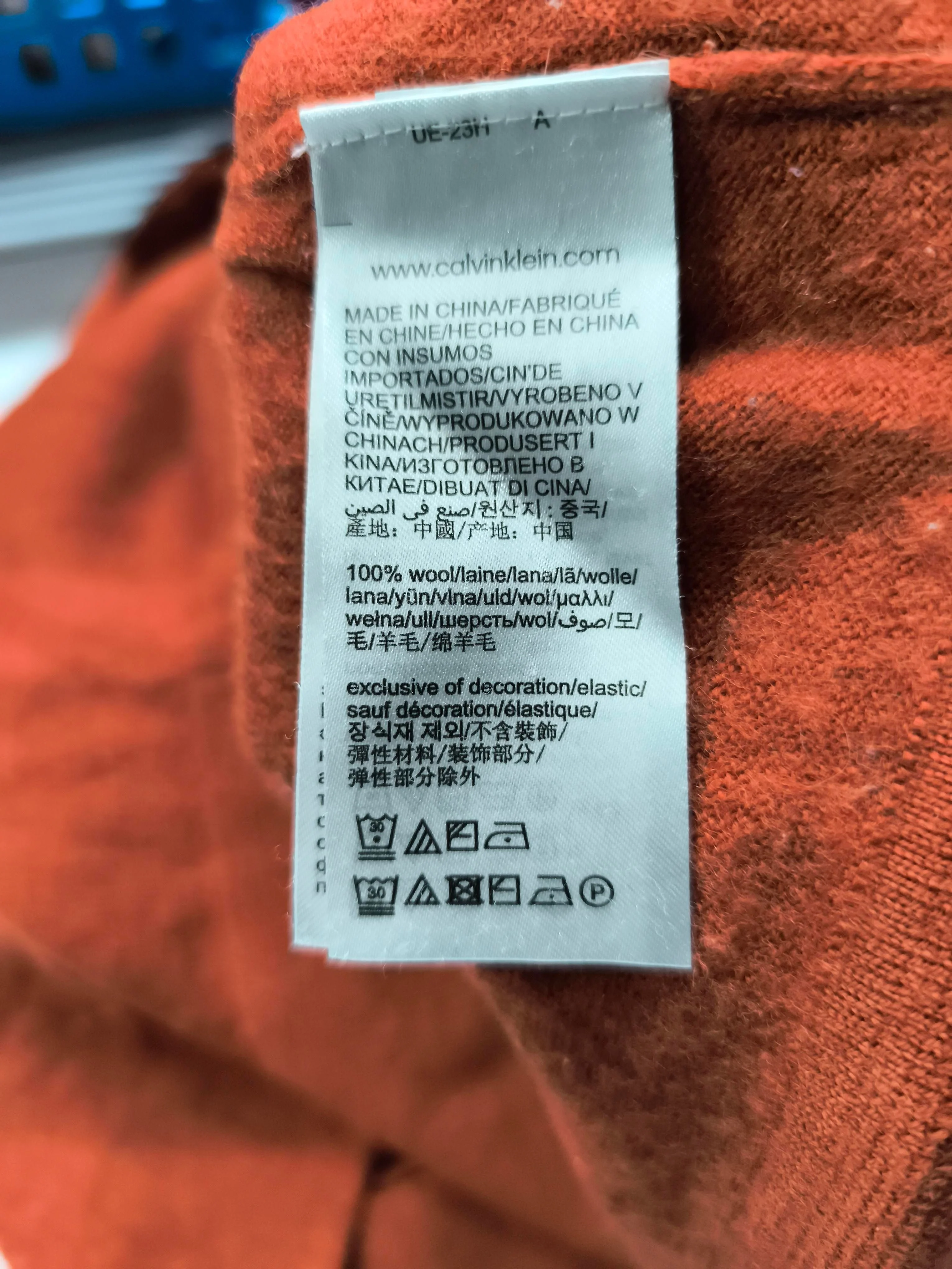 Calvin Klein Men's Jumper L Brown 100% Wool Roll Neck Pullover - Image 7