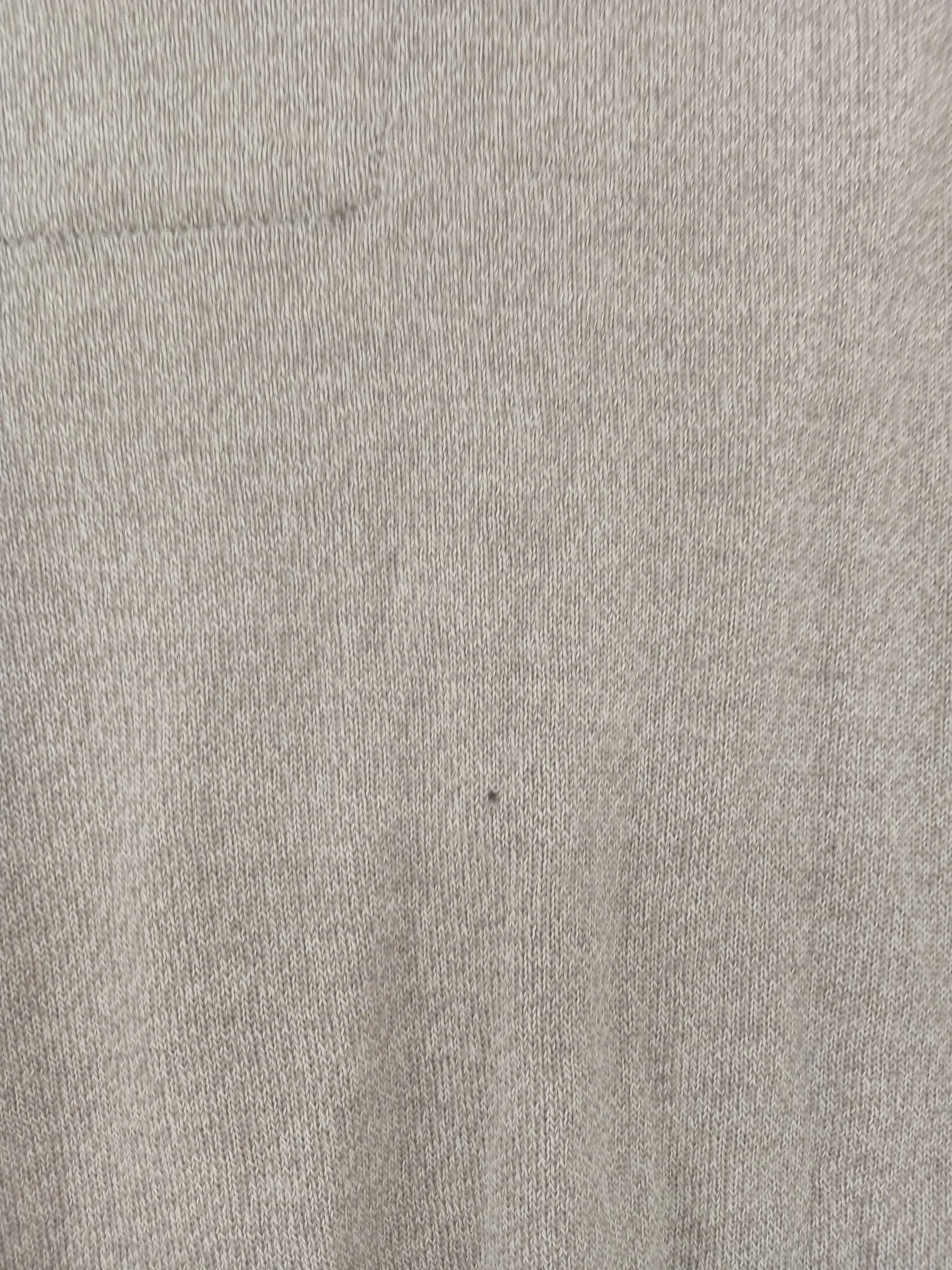 Calvin Klein Men's Jumper L Tan 100% Wool V-Neck Pullover - Image 5