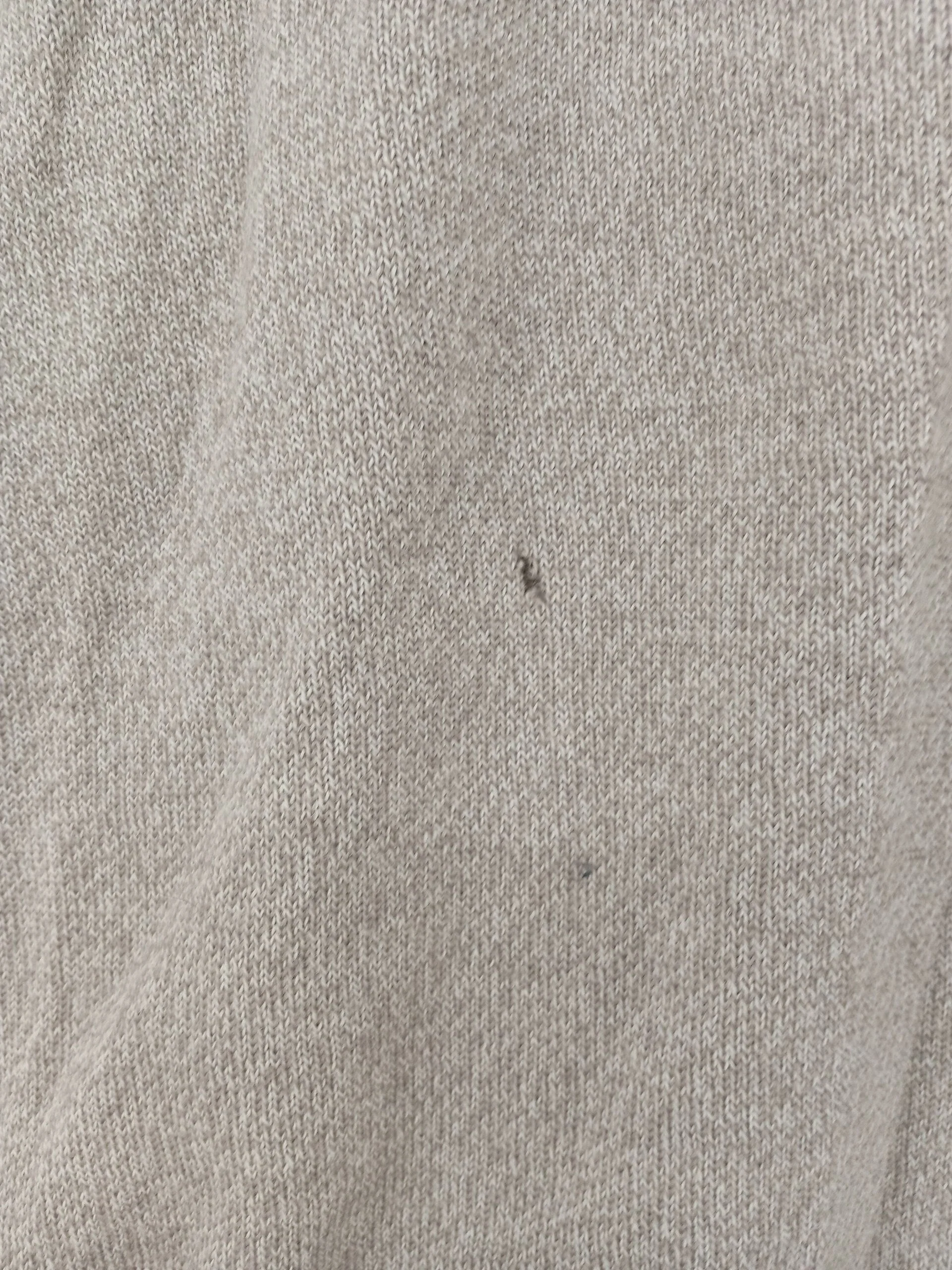 Calvin Klein Men's Jumper L Tan 100% Wool V-Neck Pullover - Image 7