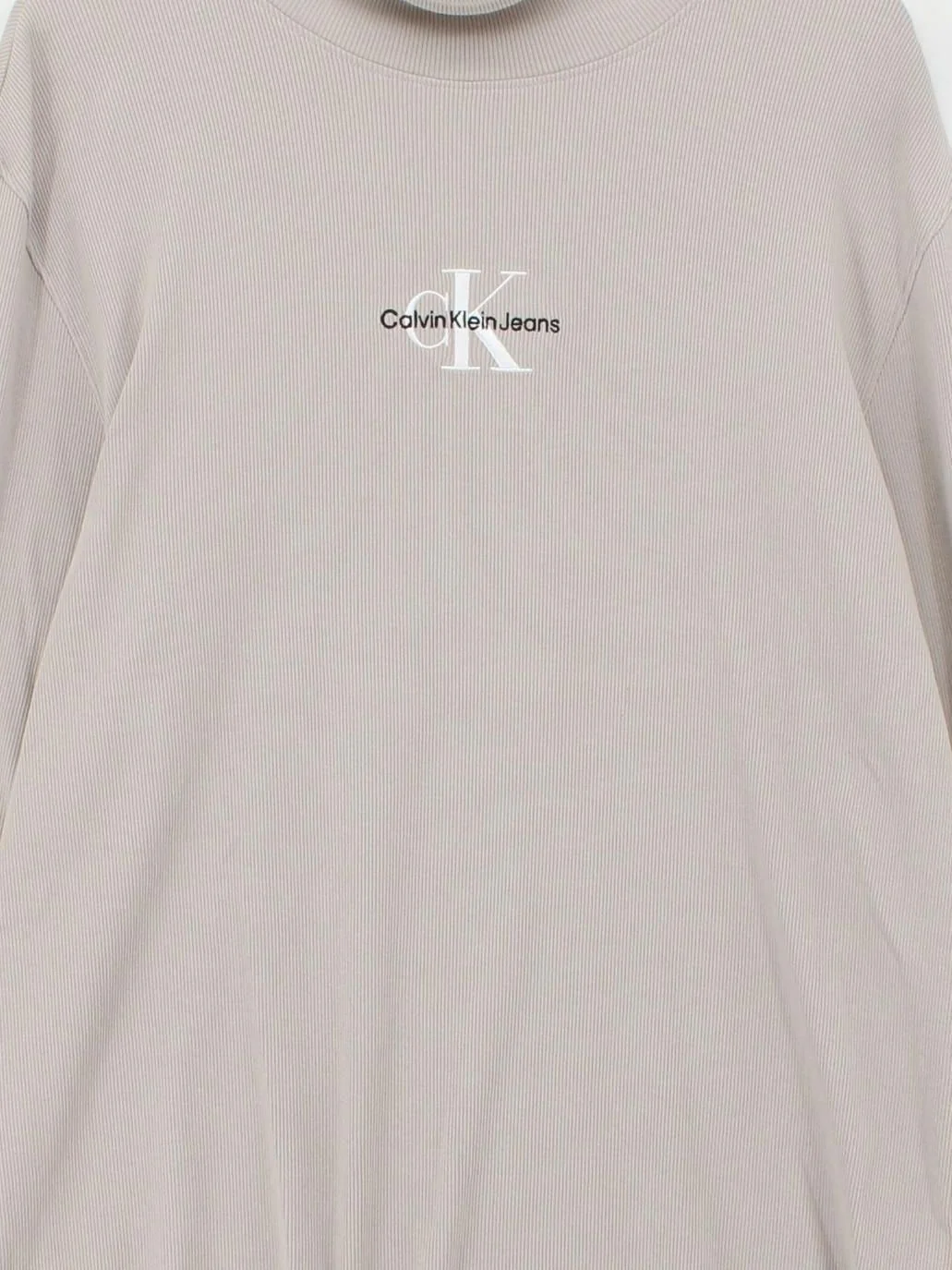 Calvin Klein Men's Jumper XXL Tan 100% Other Roll Neck Pullover - Image 3