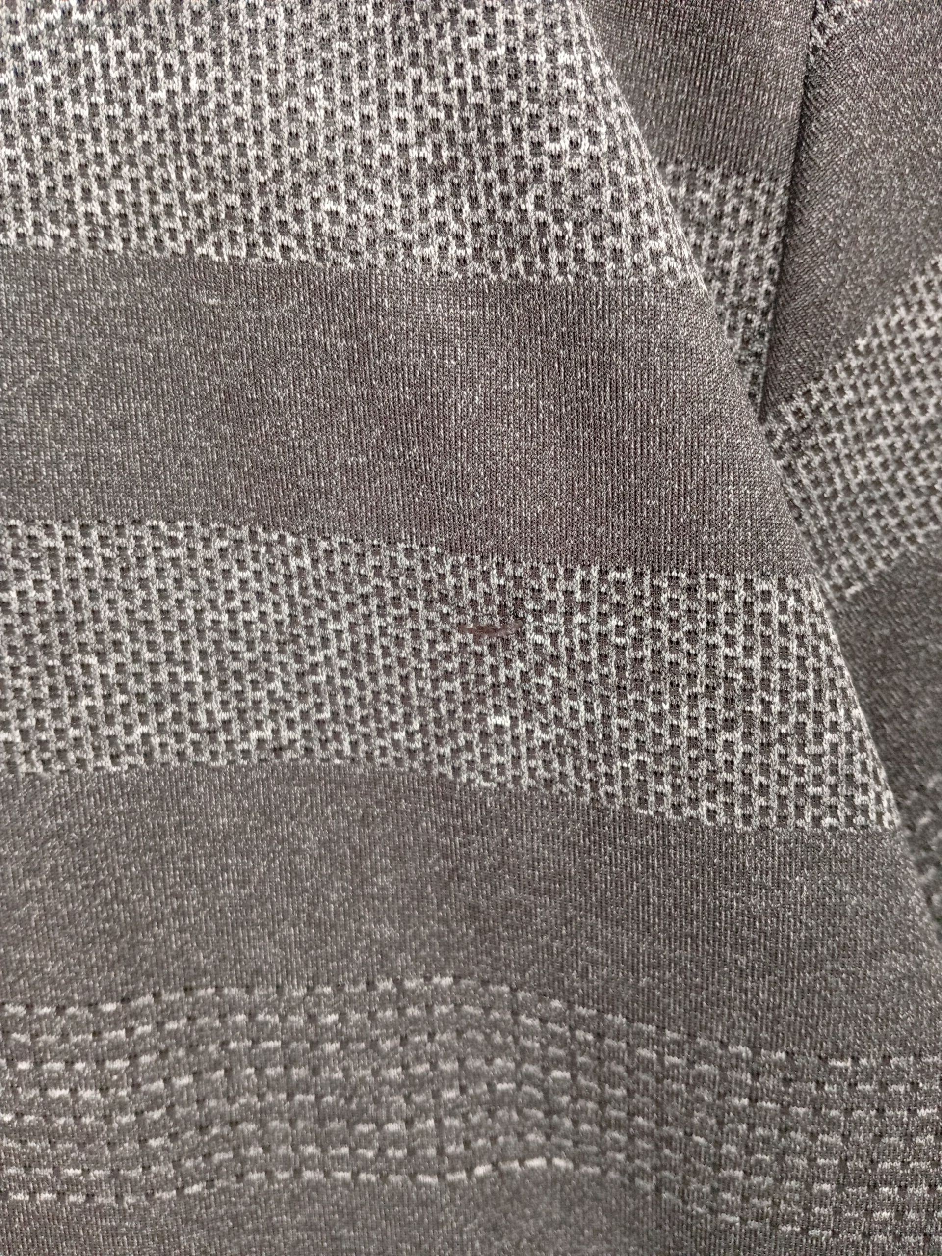 Calvin Klein Men's Polo M Grey Striped 100% Polyester Basic - Image 5