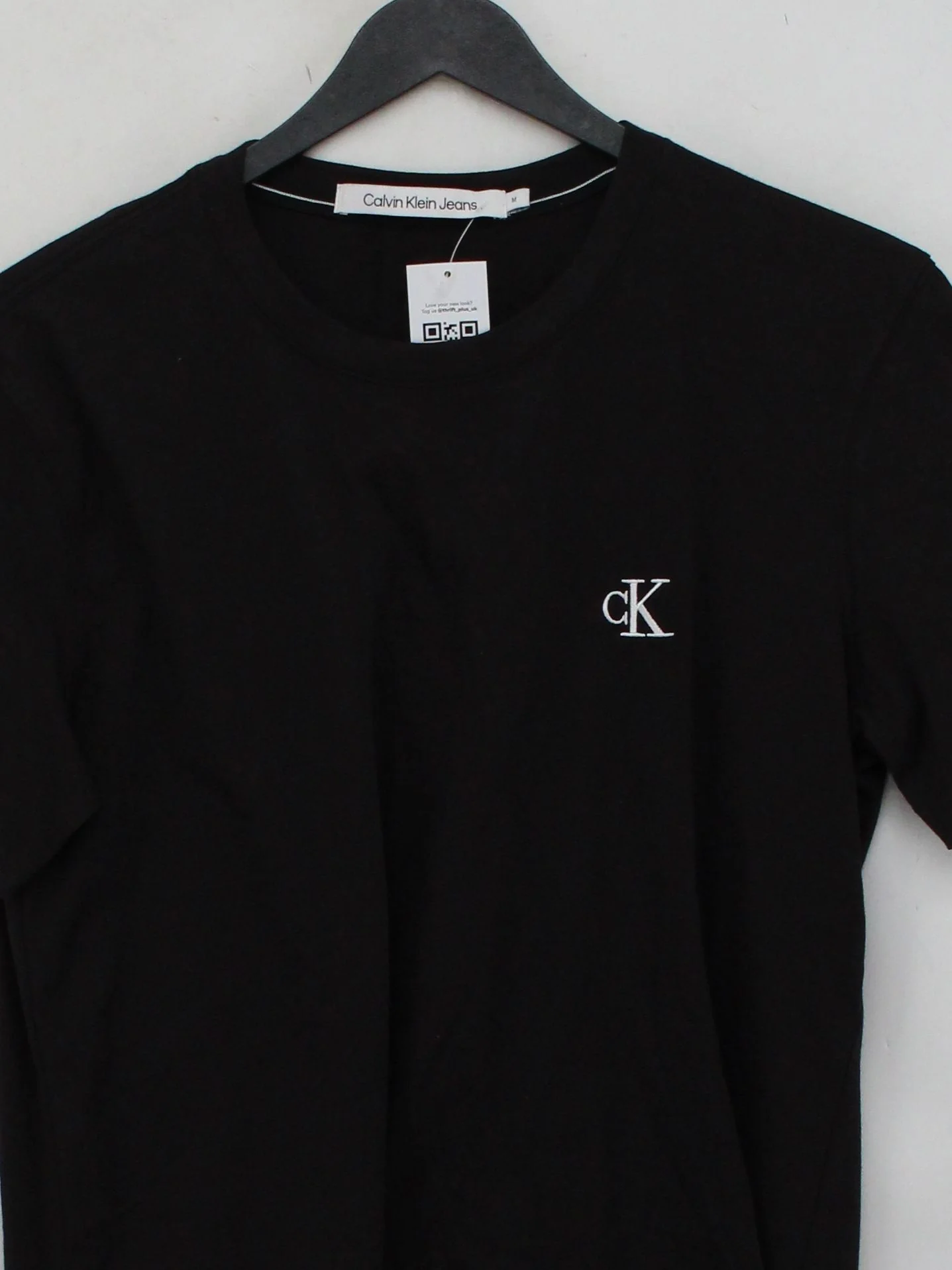 Calvin Klein Men's T-Shirt M Black 100% Cotton Basic - Image 3