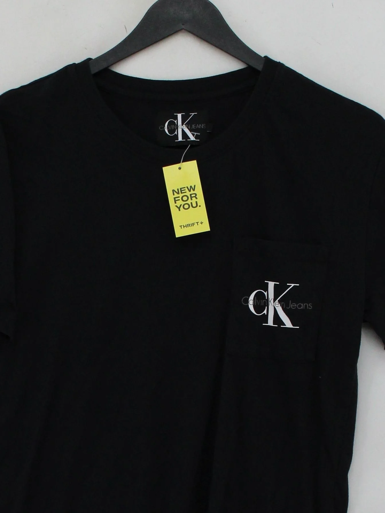 Calvin Klein Men's T-Shirt M Black 100% Cotton Basic - Image 3