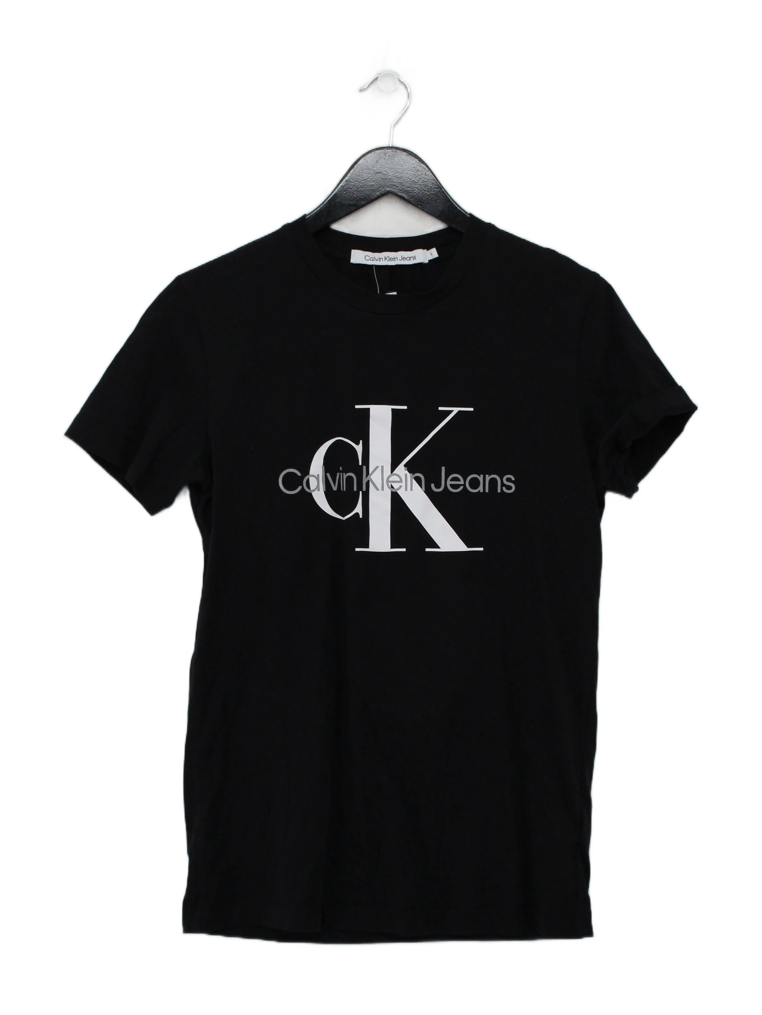Calvin Klein Men's T-Shirt M Black Graphic 100% Cotton Basic