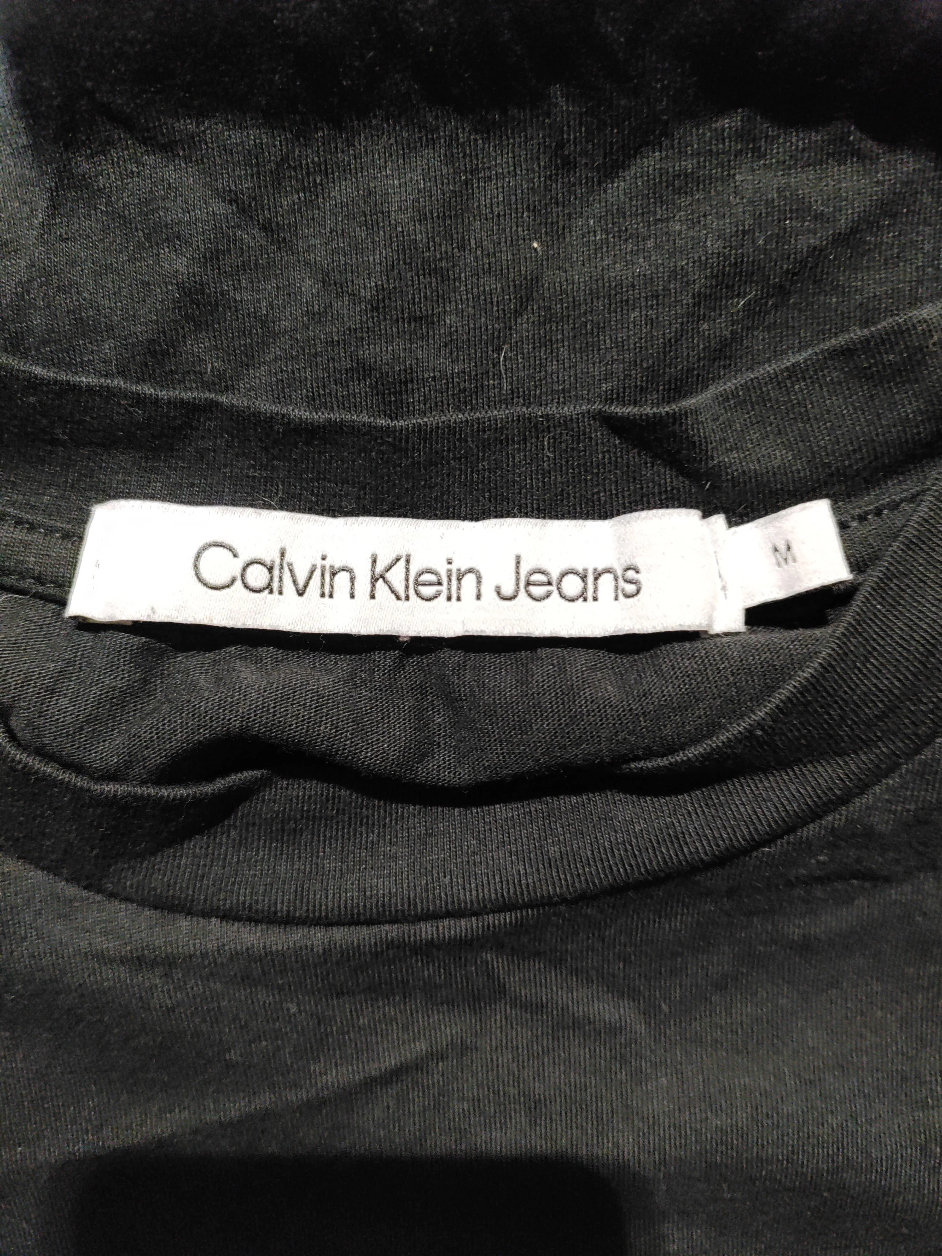 Calvin Klein Men's T-Shirt M Black Graphic 100% Cotton Basic - Image 5