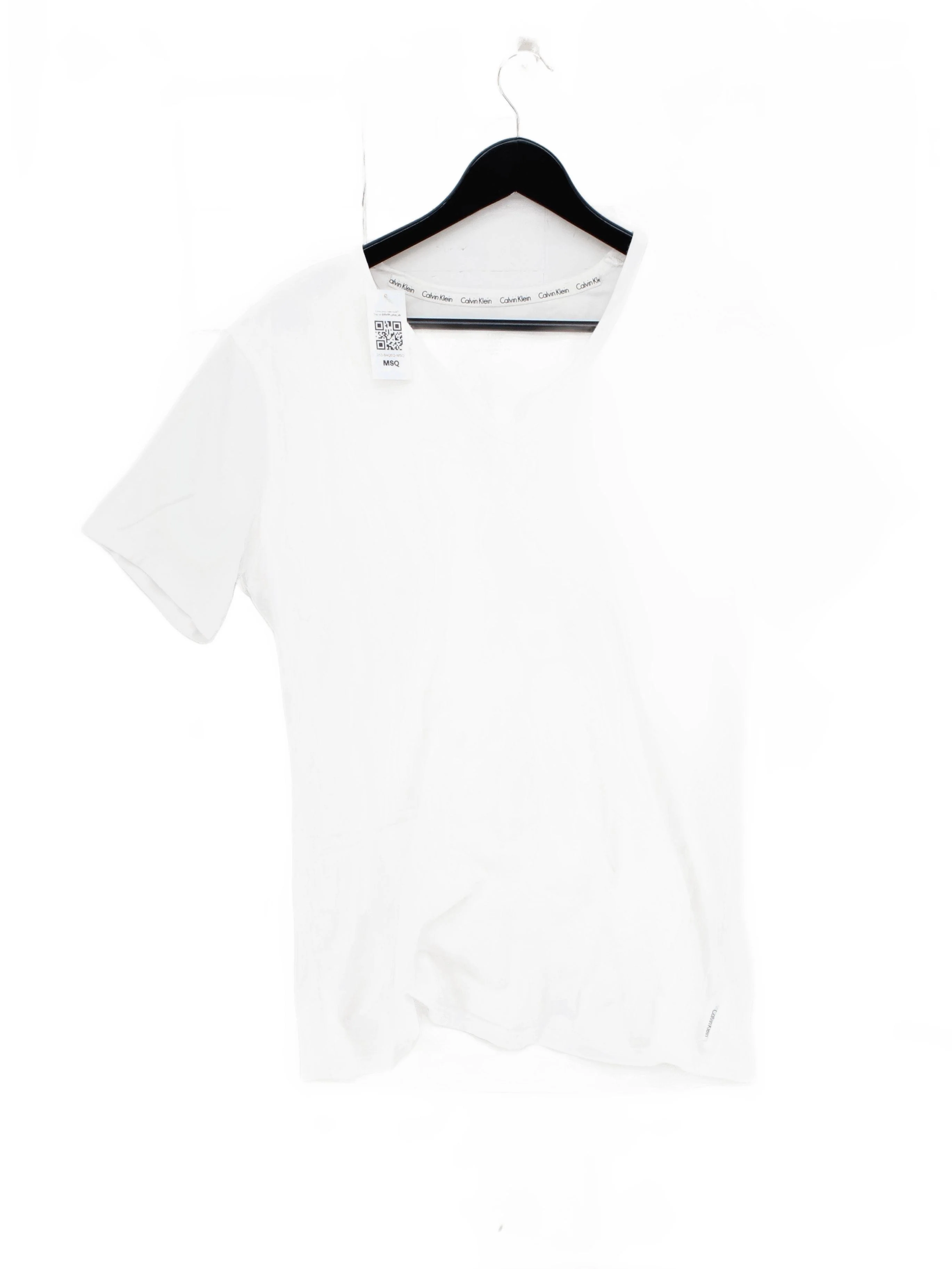 Calvin Klein Men's T-Shirt M White 100% Cotton Basic