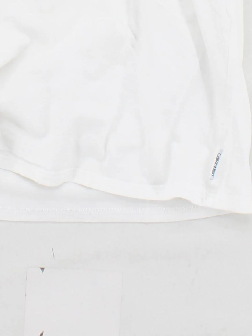 Calvin Klein Men's T-Shirt M White 100% Cotton Basic - Image 4