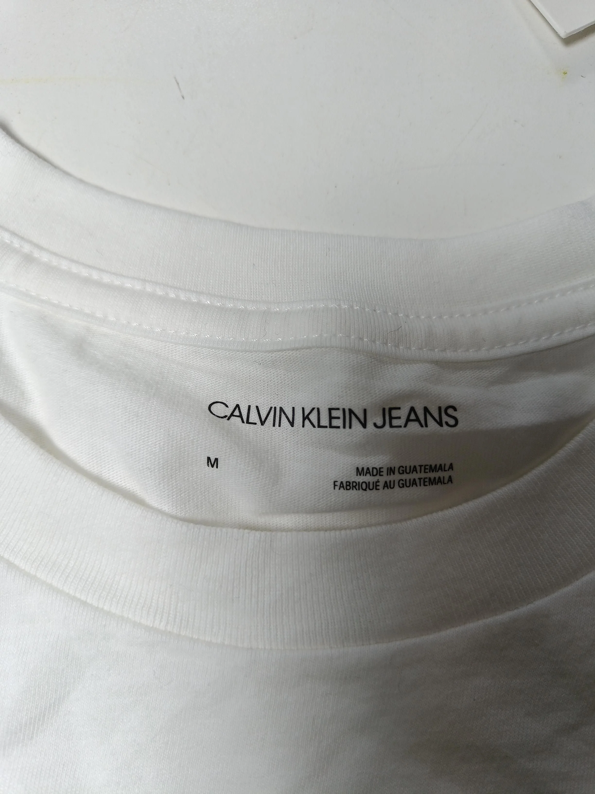 Calvin Klein Men's T-Shirt M White Graphic 100% Cotton Basic - Image 5