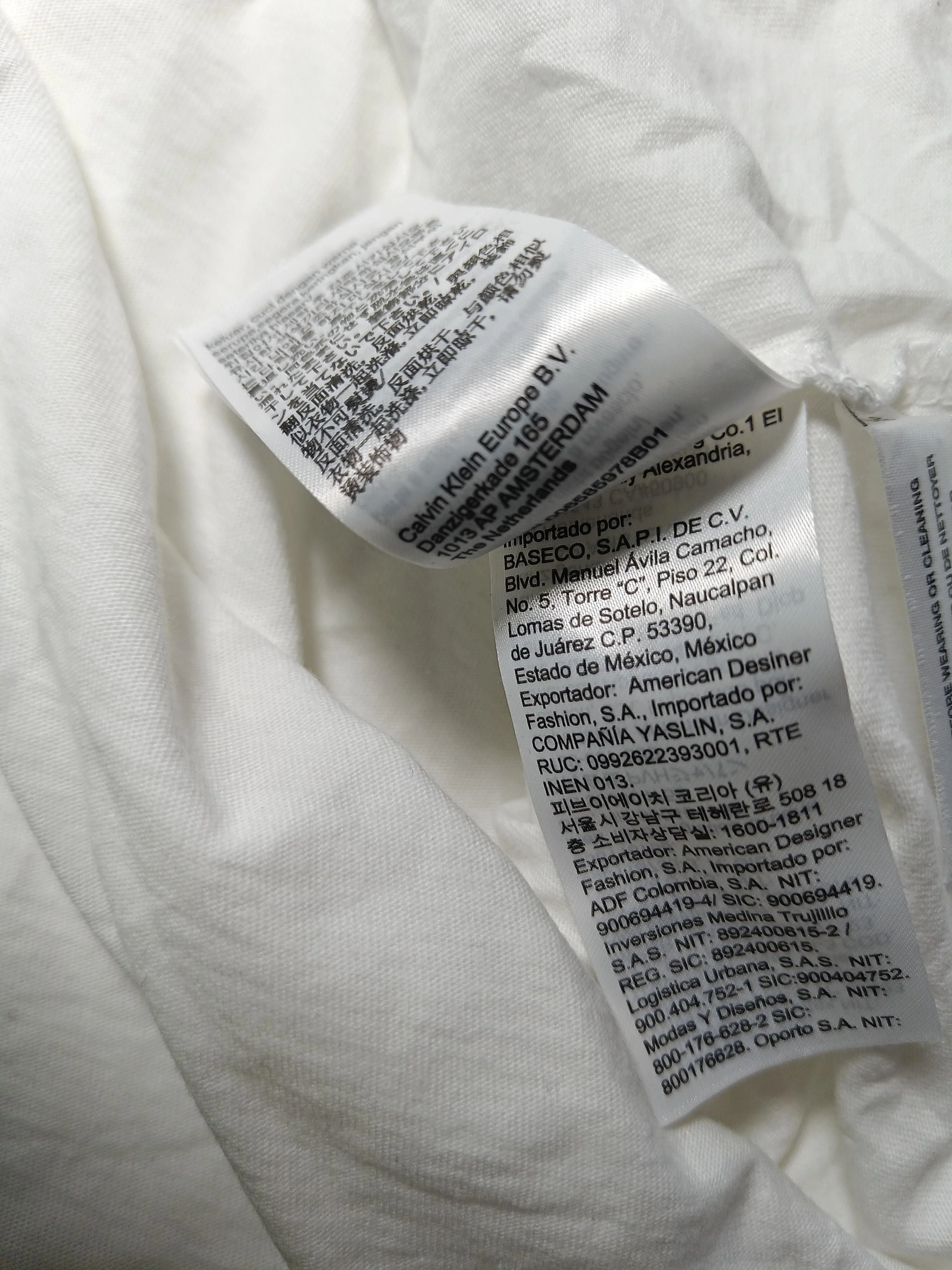 Calvin Klein Men's T-Shirt M White Graphic 100% Cotton Basic - Image 6