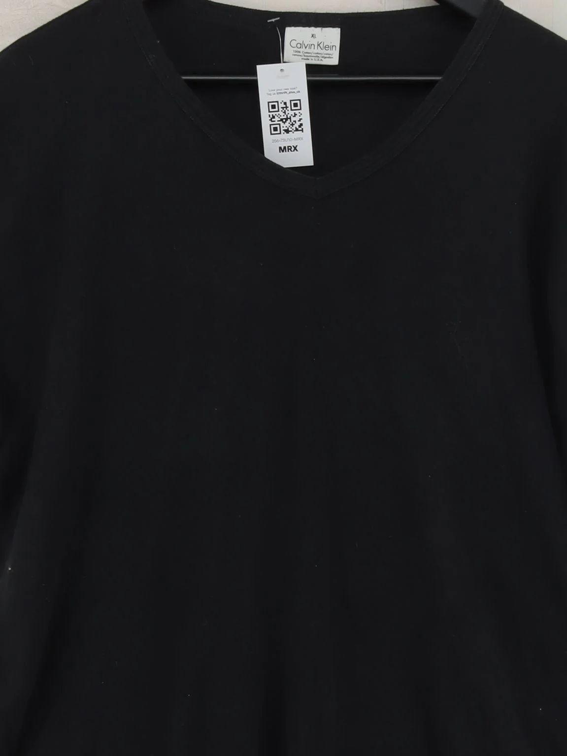 Calvin Klein Men's T-Shirt XL Black 100% Cotton Basic - Image 3