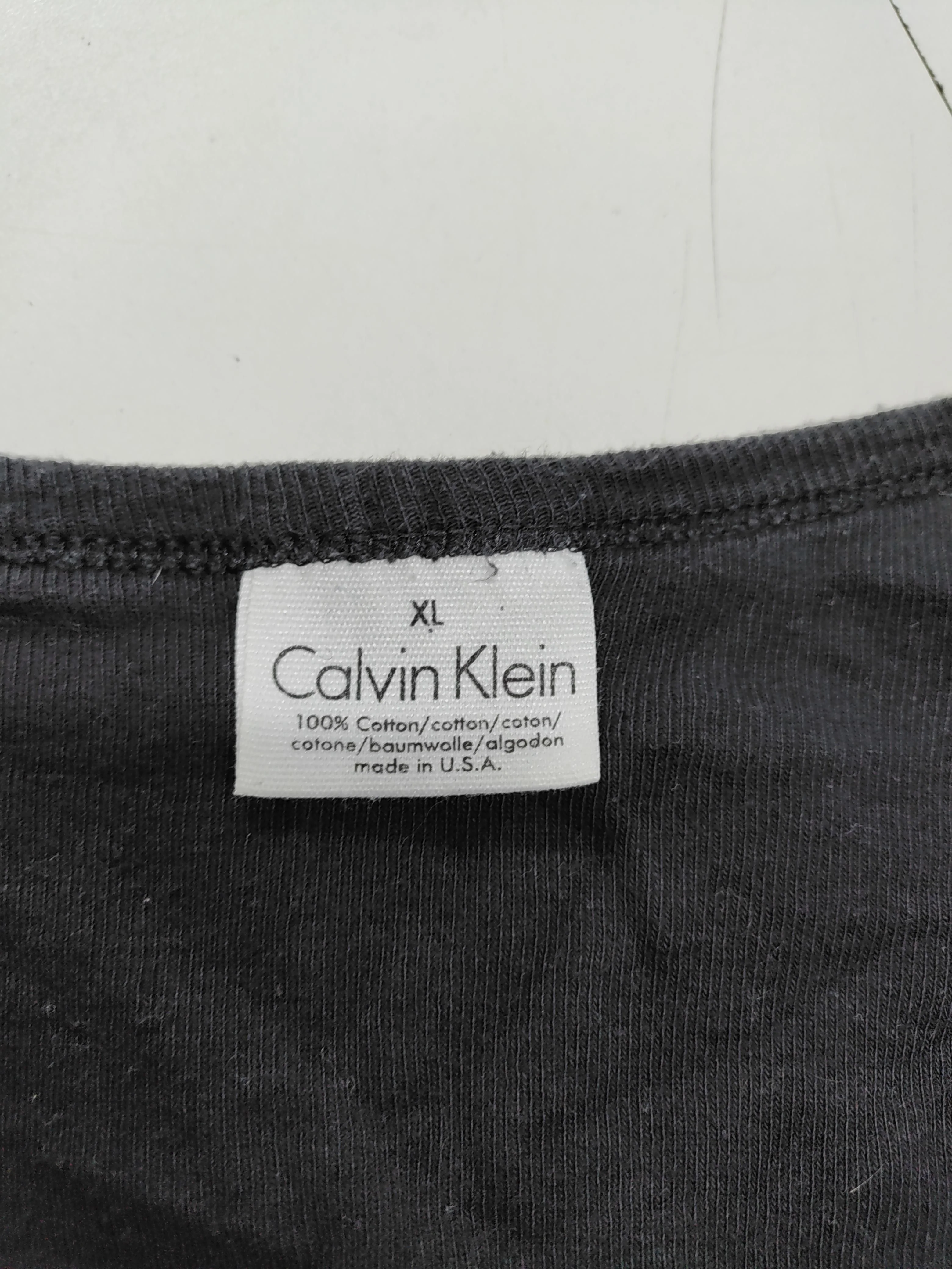 Calvin Klein Men's T-Shirt XL Black 100% Cotton Basic - Image 5