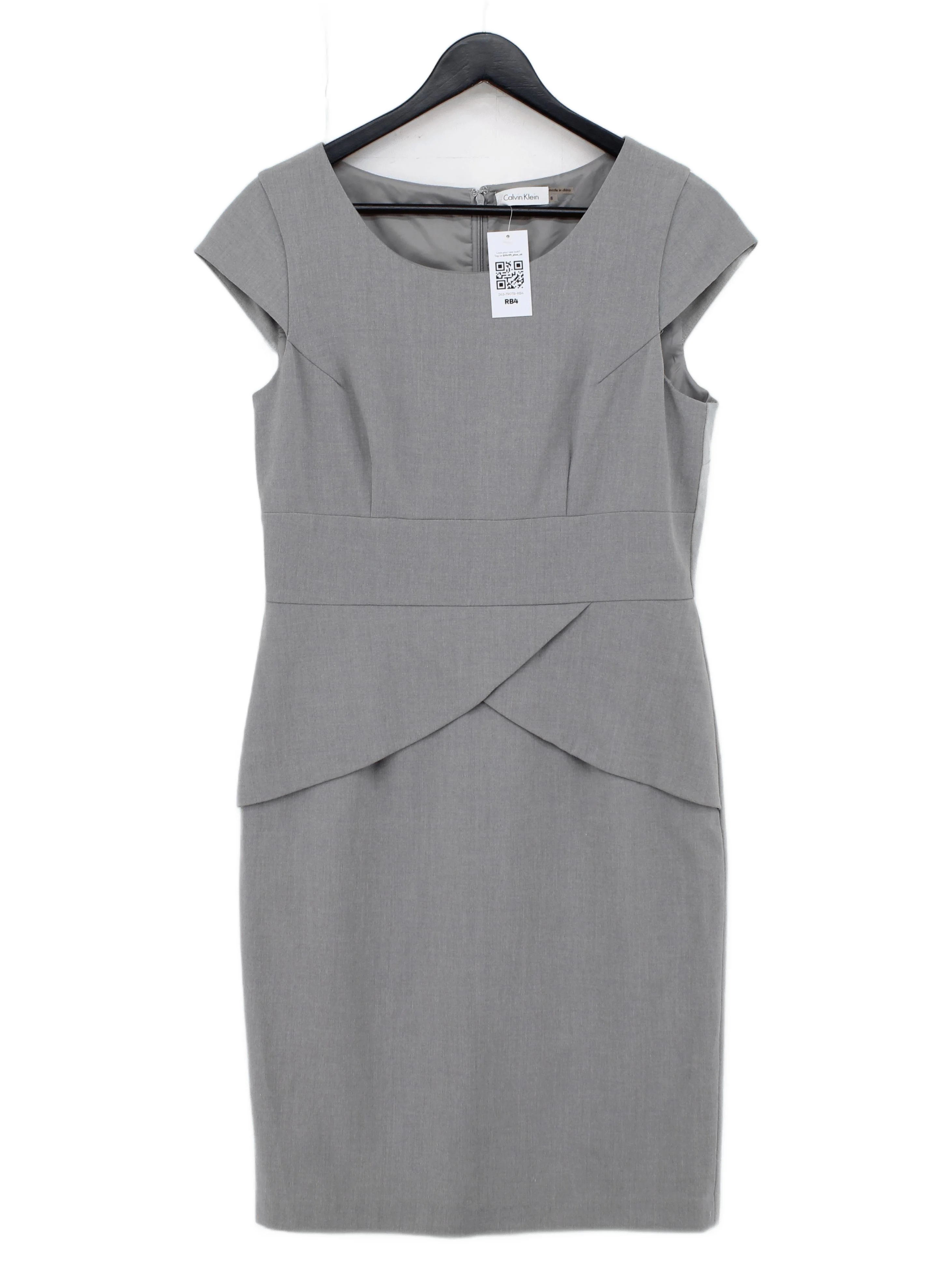 Calvin Klein Shirt Midi Dress in Grey
