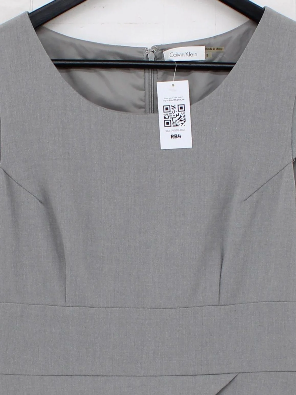 Calvin Klein Shirt Midi Dress in Grey - Image 3