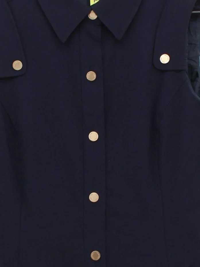 Calvin Klein Shirt Mini Dress in Blue - Image 3