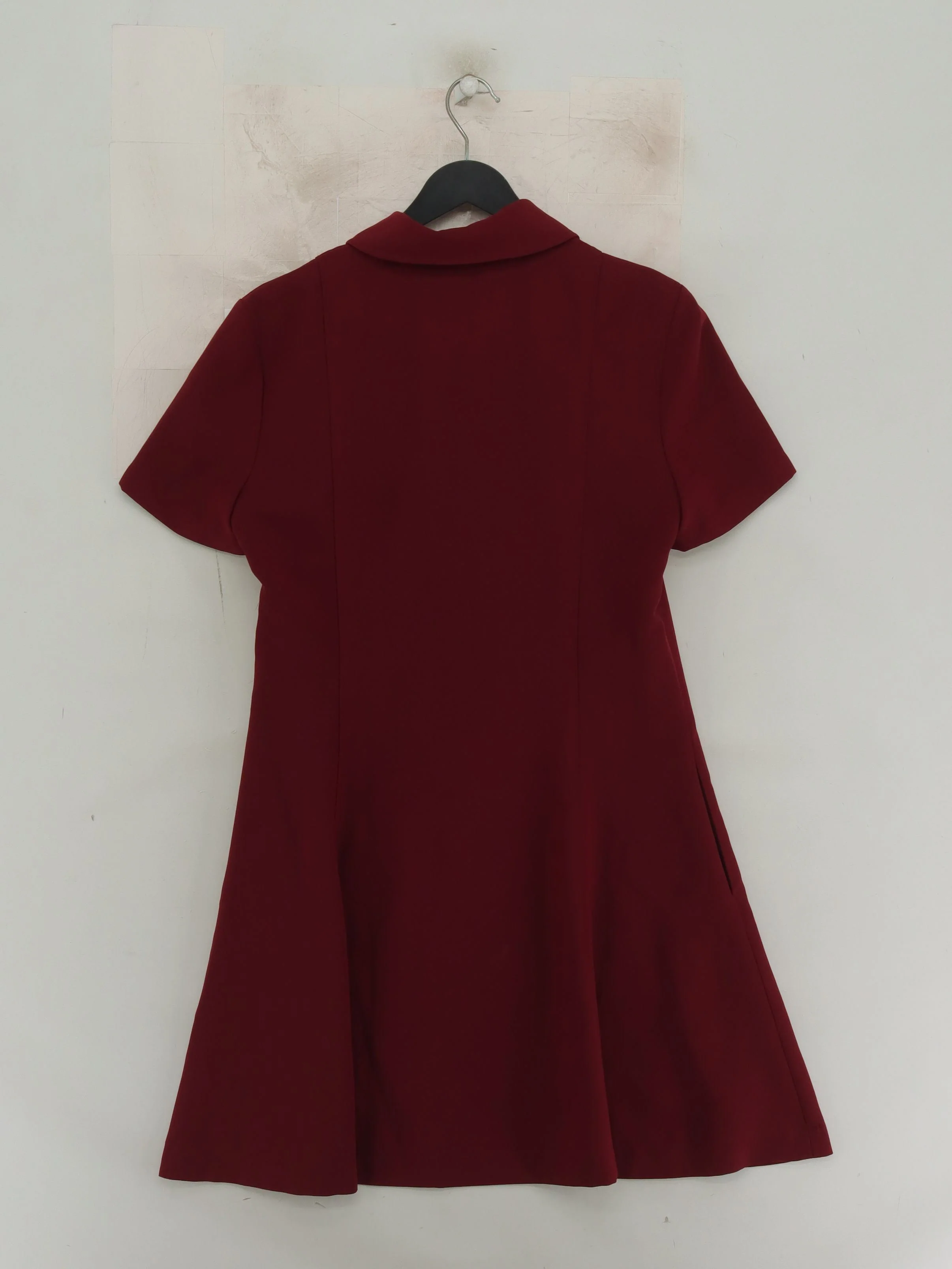 Calvin Klein Shirt Mini Dress M in Red - Image 2
