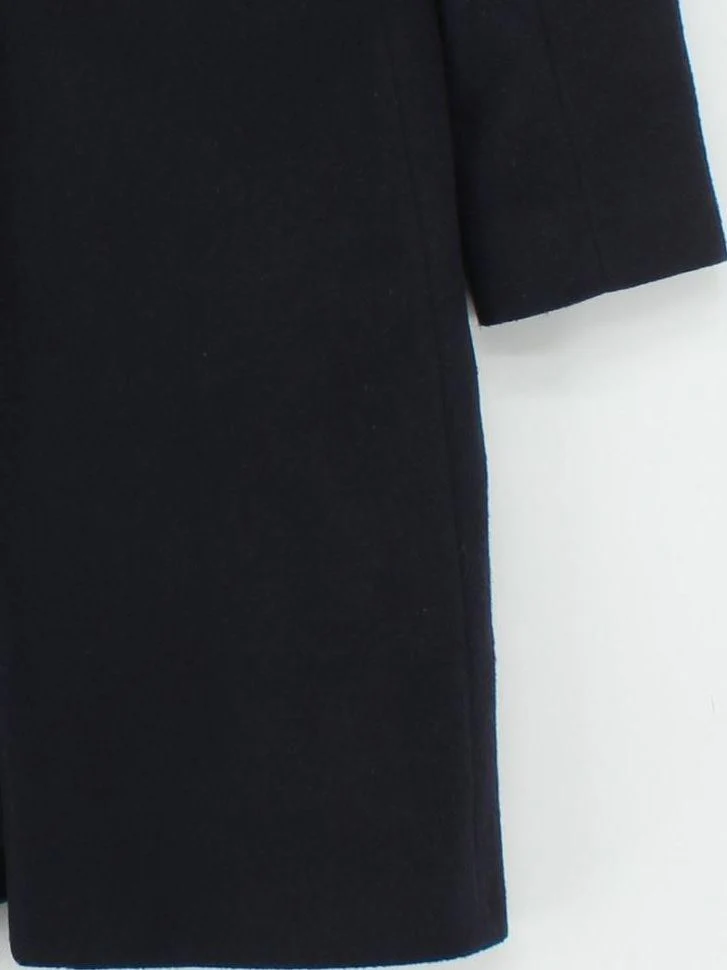 Calvin Klein Women's Coat UK 6 Blue Wool with Cashmere Overcoat - Image 4