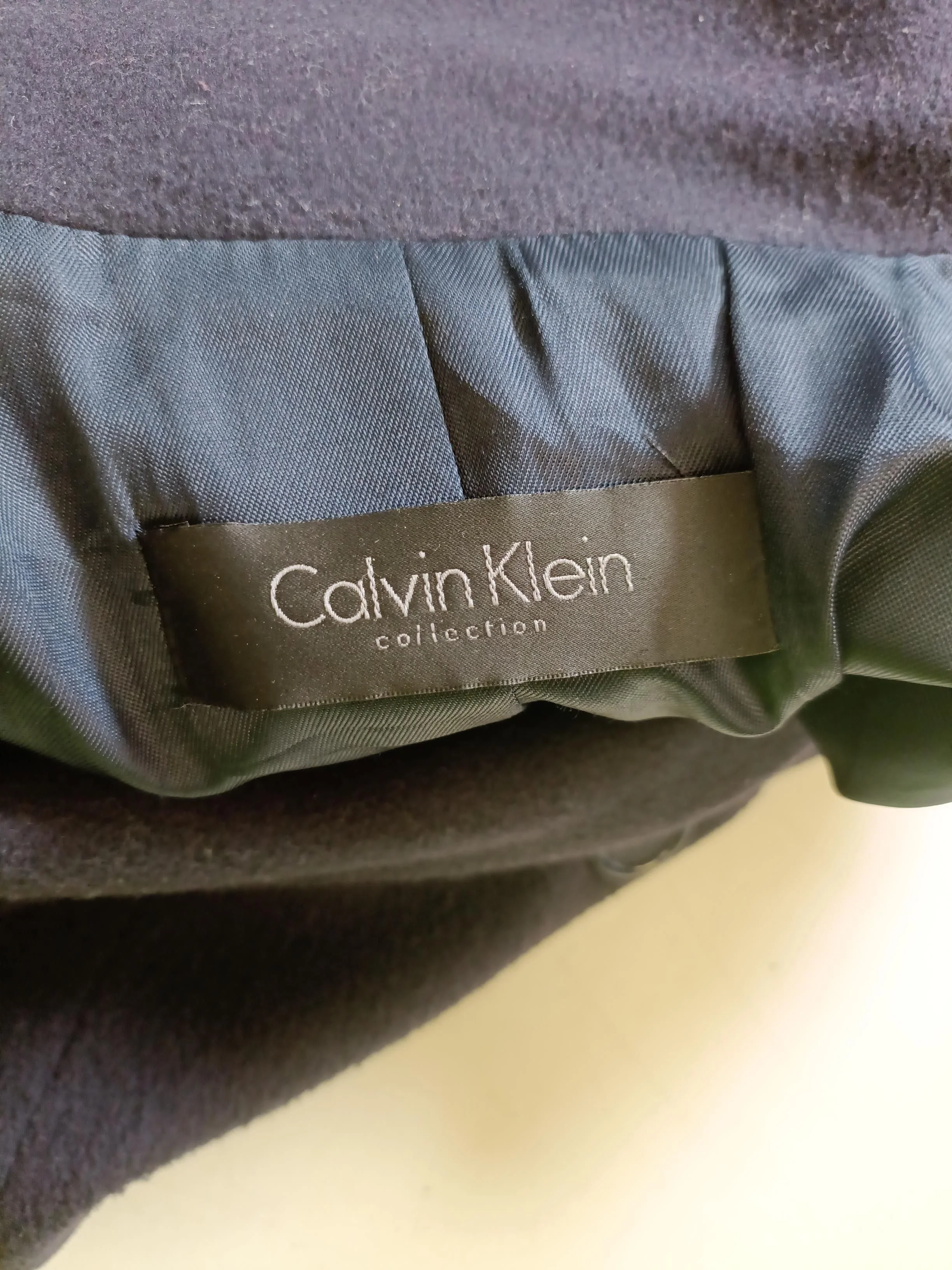 Calvin Klein Women's Coat UK 6 Blue Wool with Cashmere Overcoat - Image 6