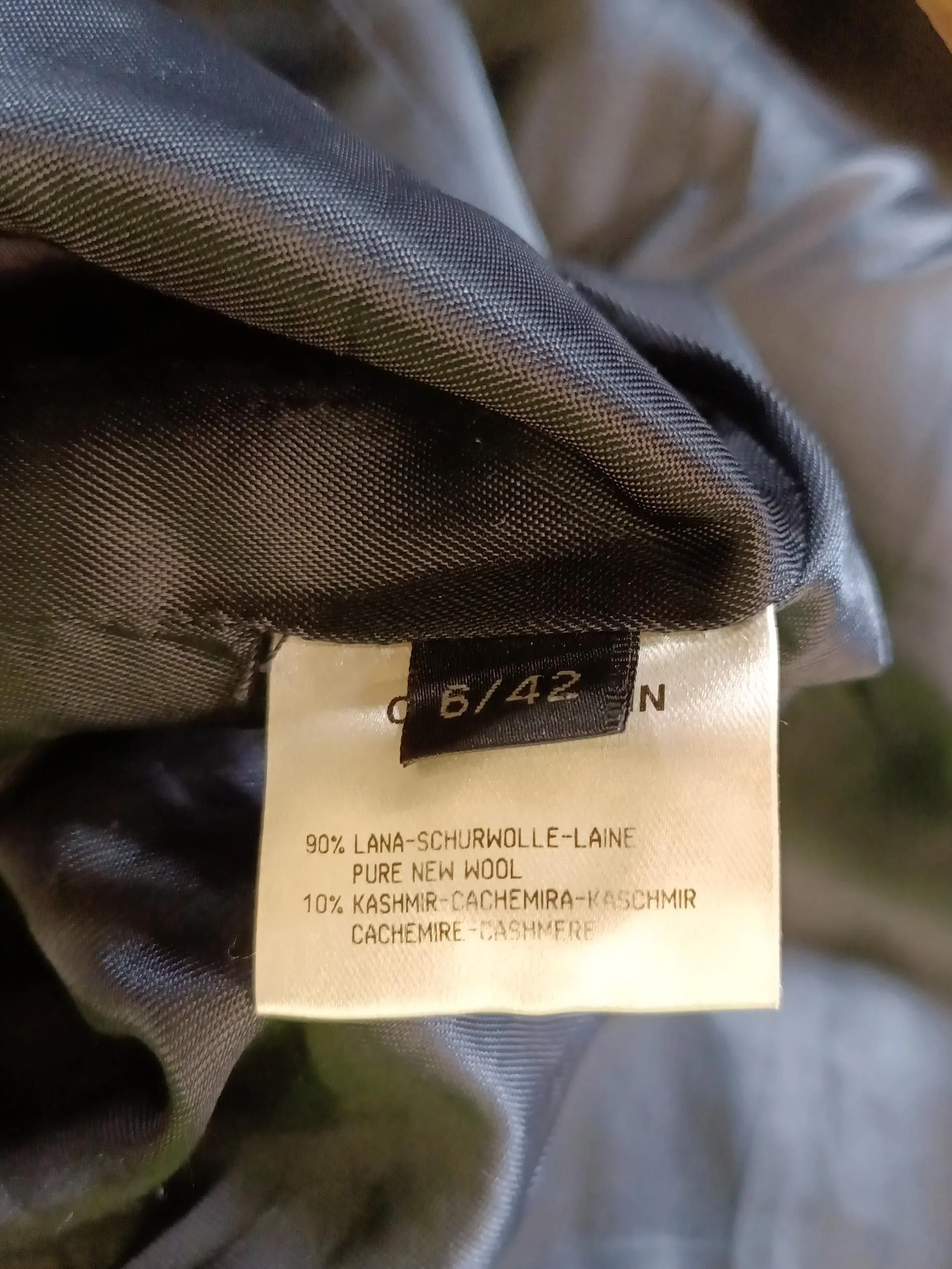 Calvin Klein Women's Coat UK 6 Blue Wool with Cashmere Overcoat - Image 7