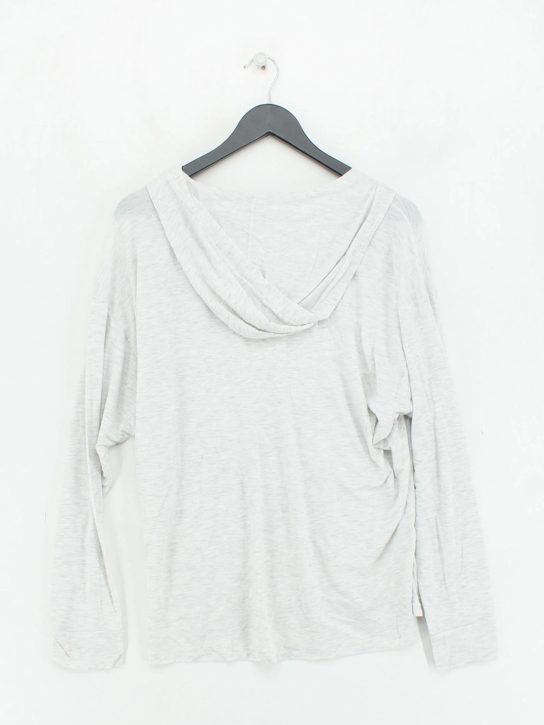 Calvin Klein Women's Hoodie M Grey Lyocell Modal with Elastane Pullover - Image 2
