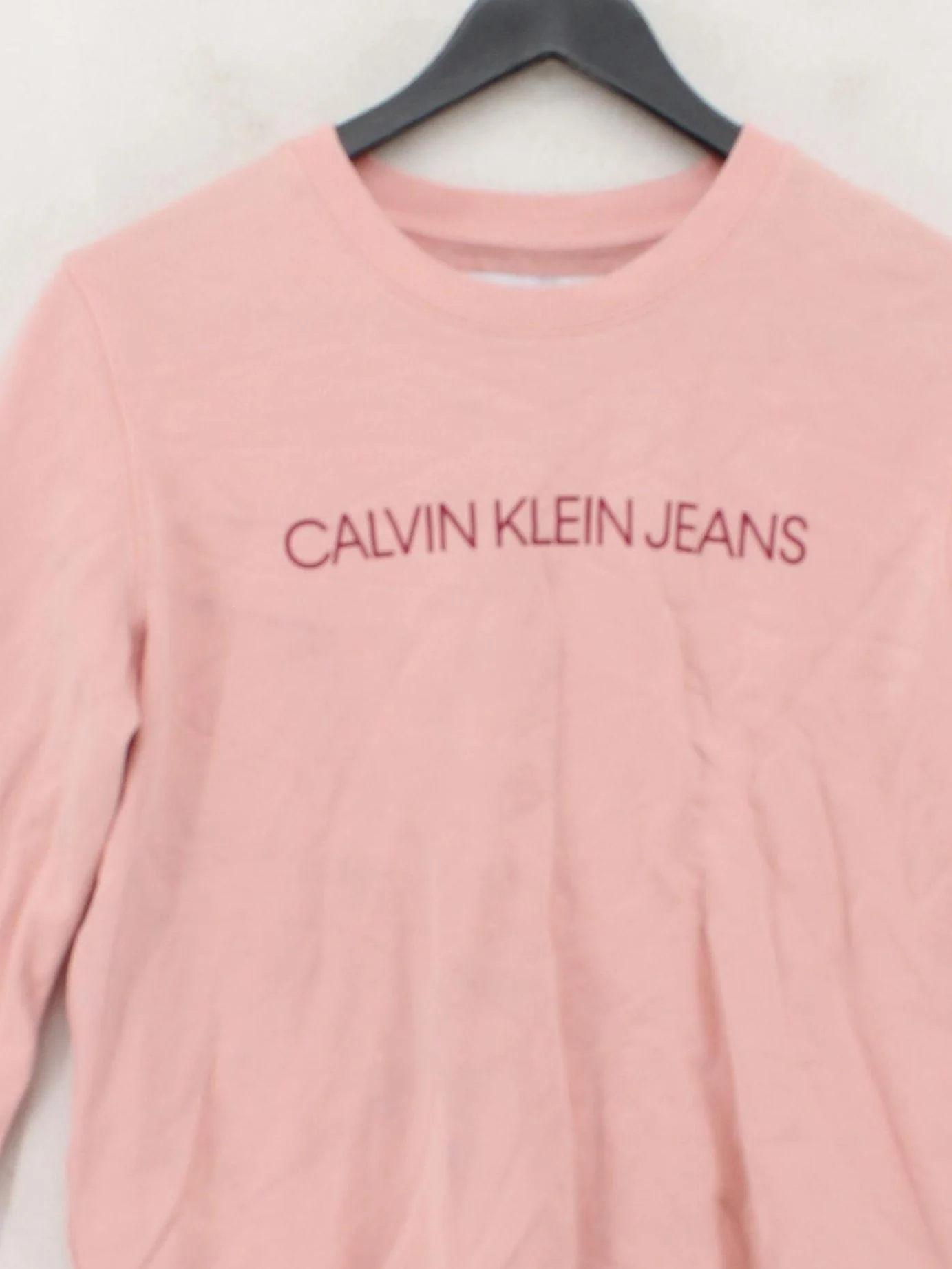 Calvin Klein Women's Hoodie M Pink 100% Cotton Pullover - Image 3