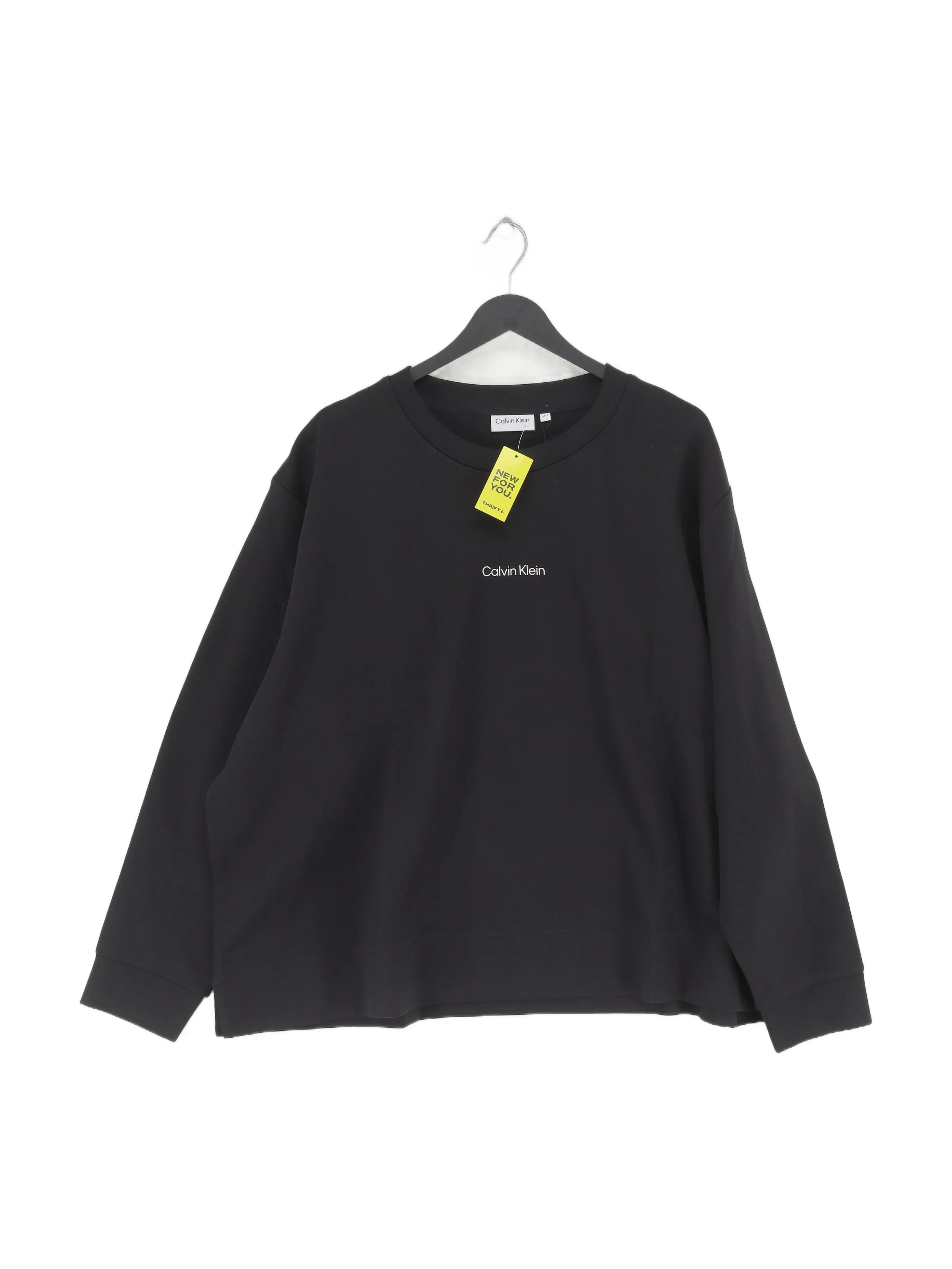 Calvin Klein Women's Hoodie UK 26 Black Cotton New with tags