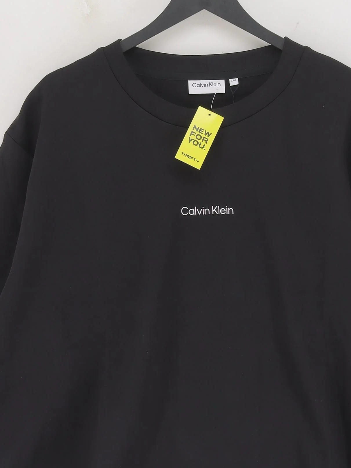 Calvin Klein Women's Hoodie UK 26 Black Cotton New with tags - Image 3