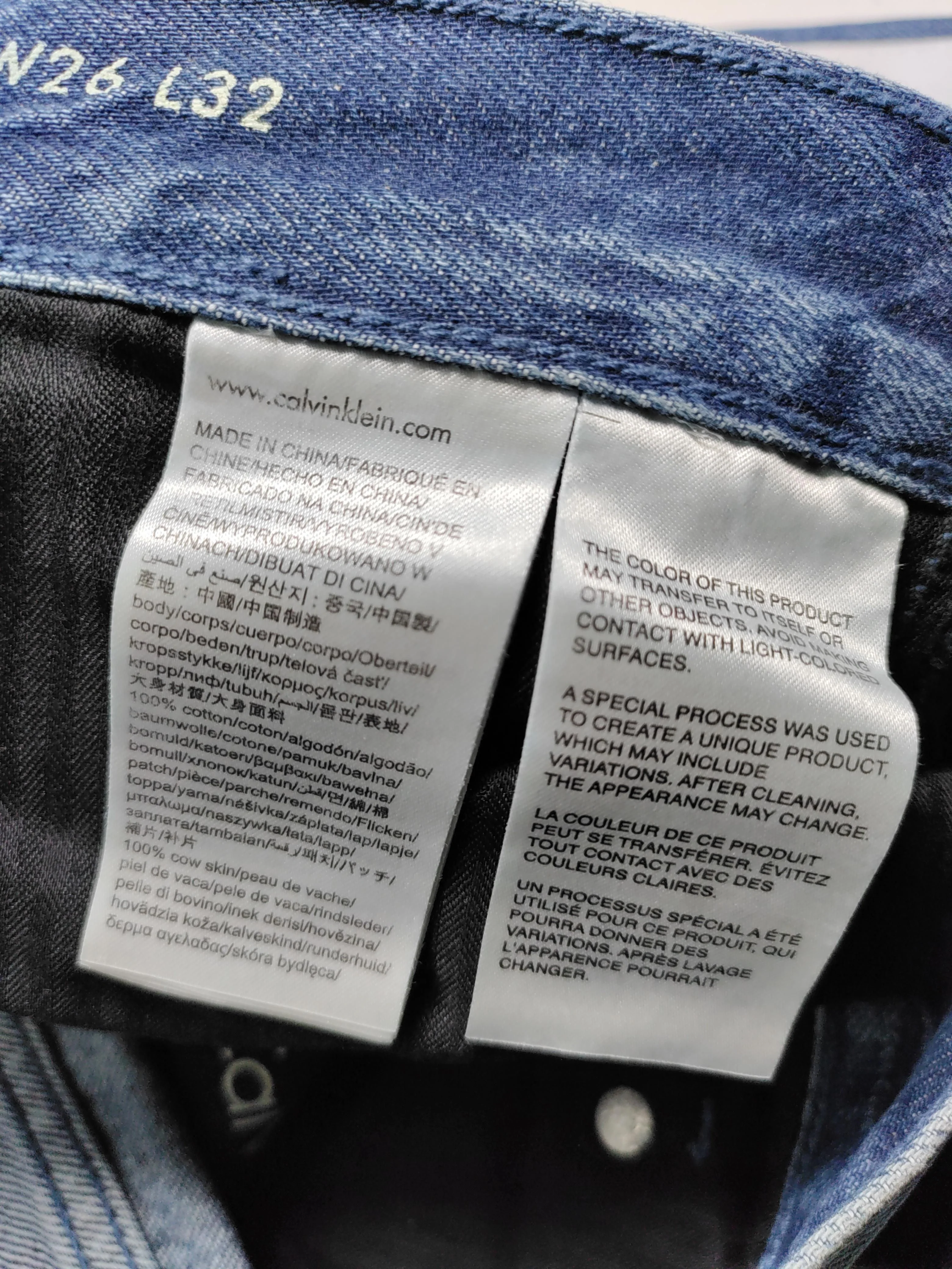 Calvin Klein Women's Jeans W 26 in; L 32 in Blue 100% Cotton Straight - Image 6