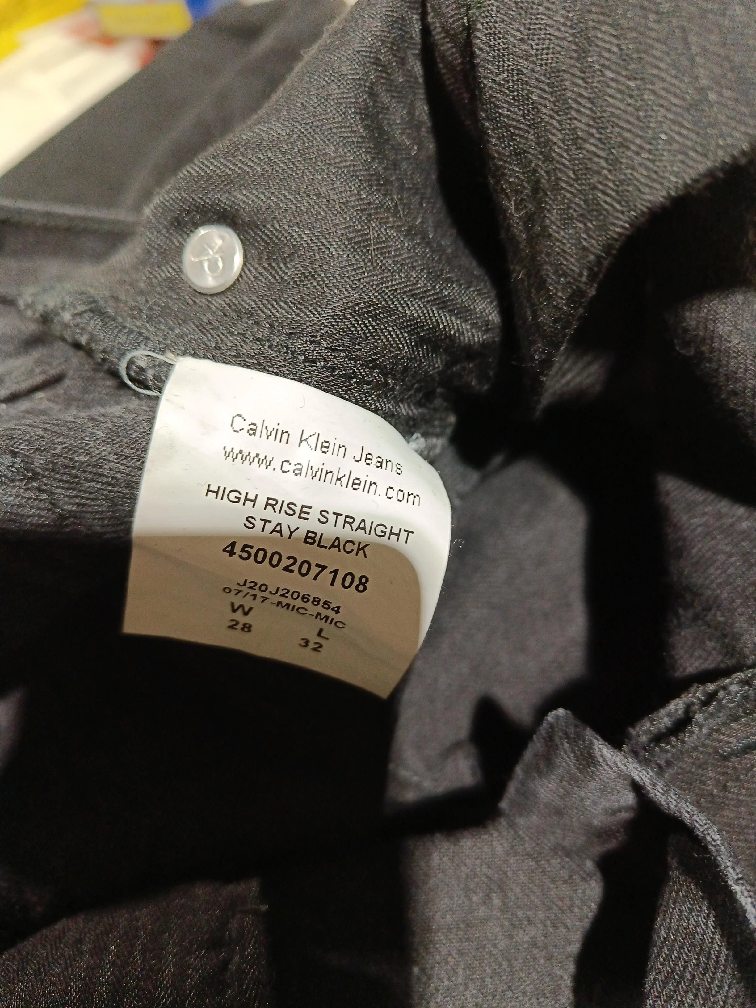 Calvin Klein Women's Jeans W 28 in; L 32 in Black 100% Cotton Straight - Image 6