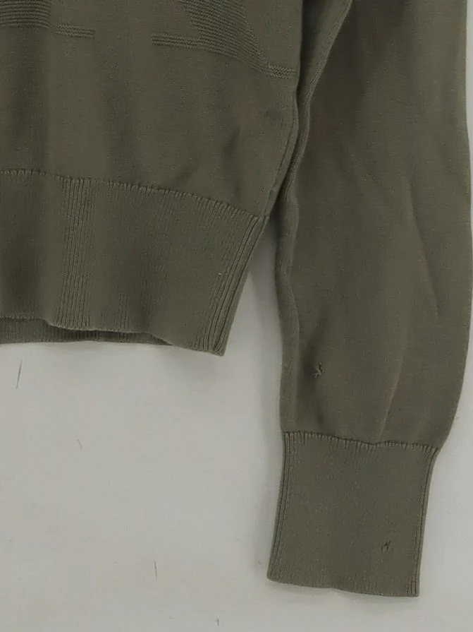 Calvin Klein Women's Jumper S Green 100% Cotton Round Neck Pullover - Image 4