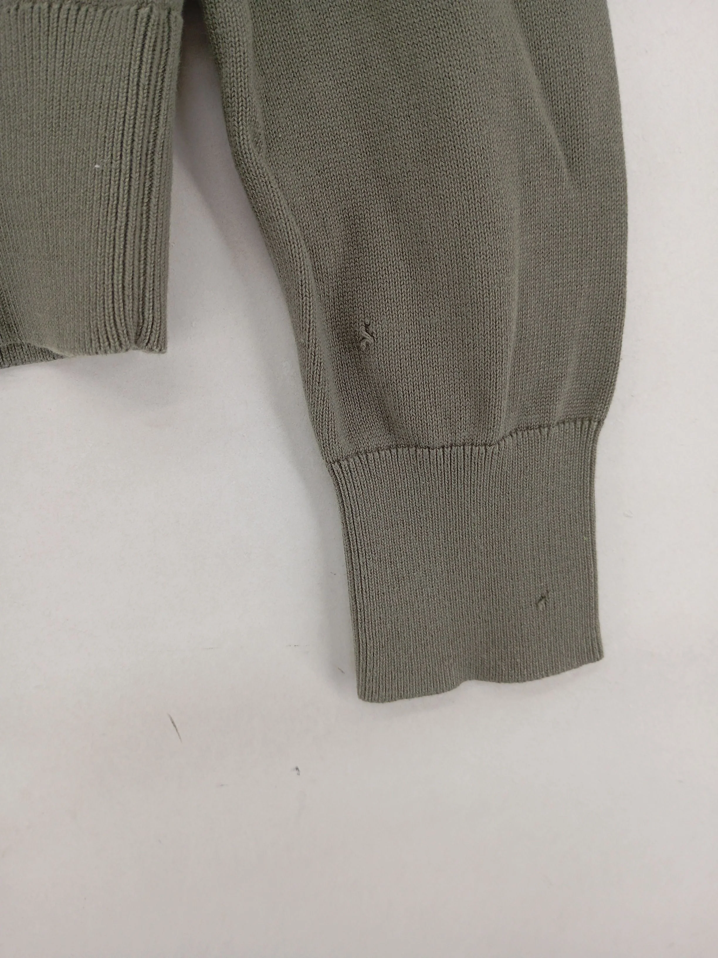 Calvin Klein Women's Jumper S Green 100% Cotton Round Neck Pullover - Image 5