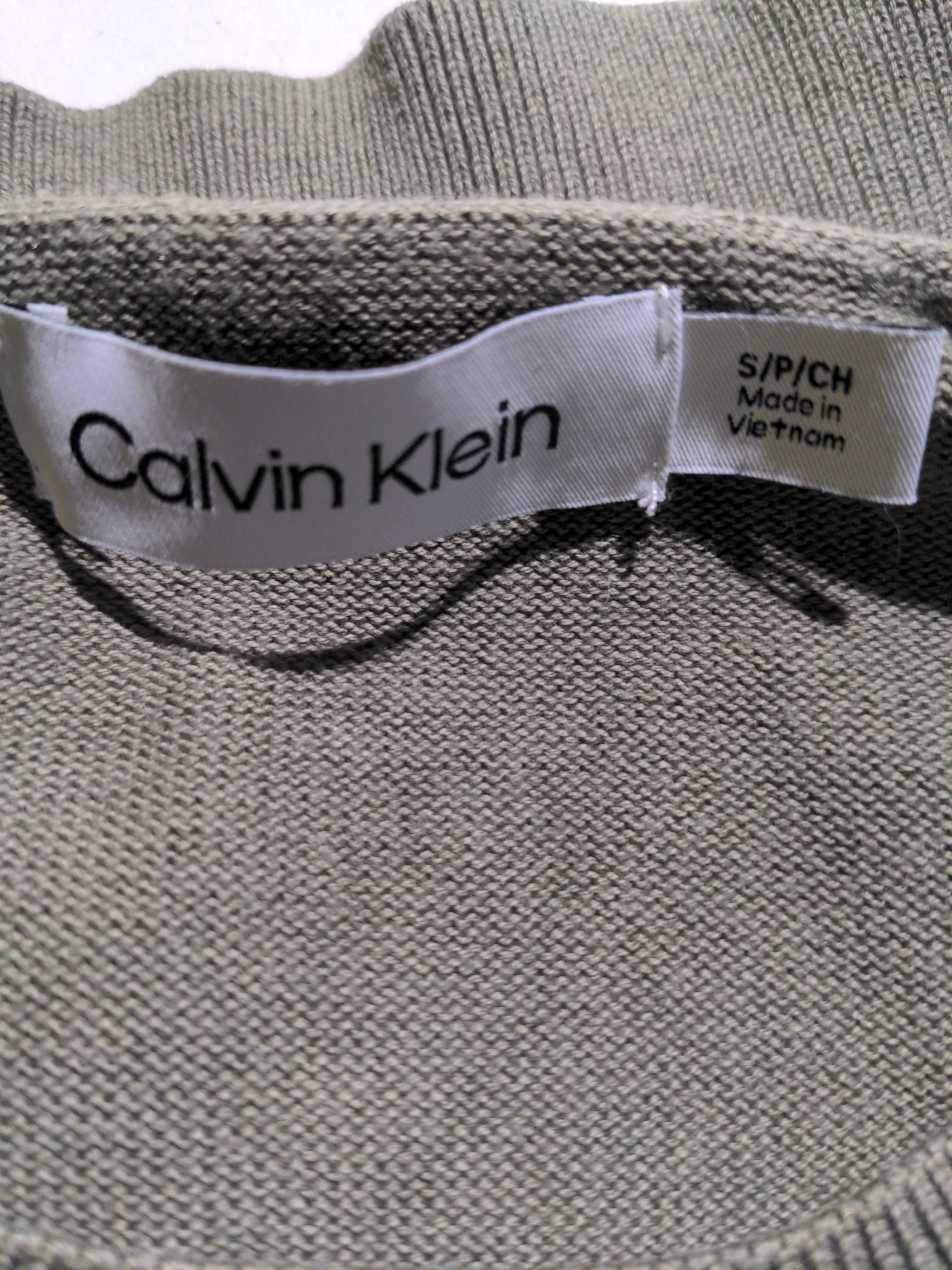 Calvin Klein Women's Jumper S Green 100% Cotton Round Neck Pullover - Image 6