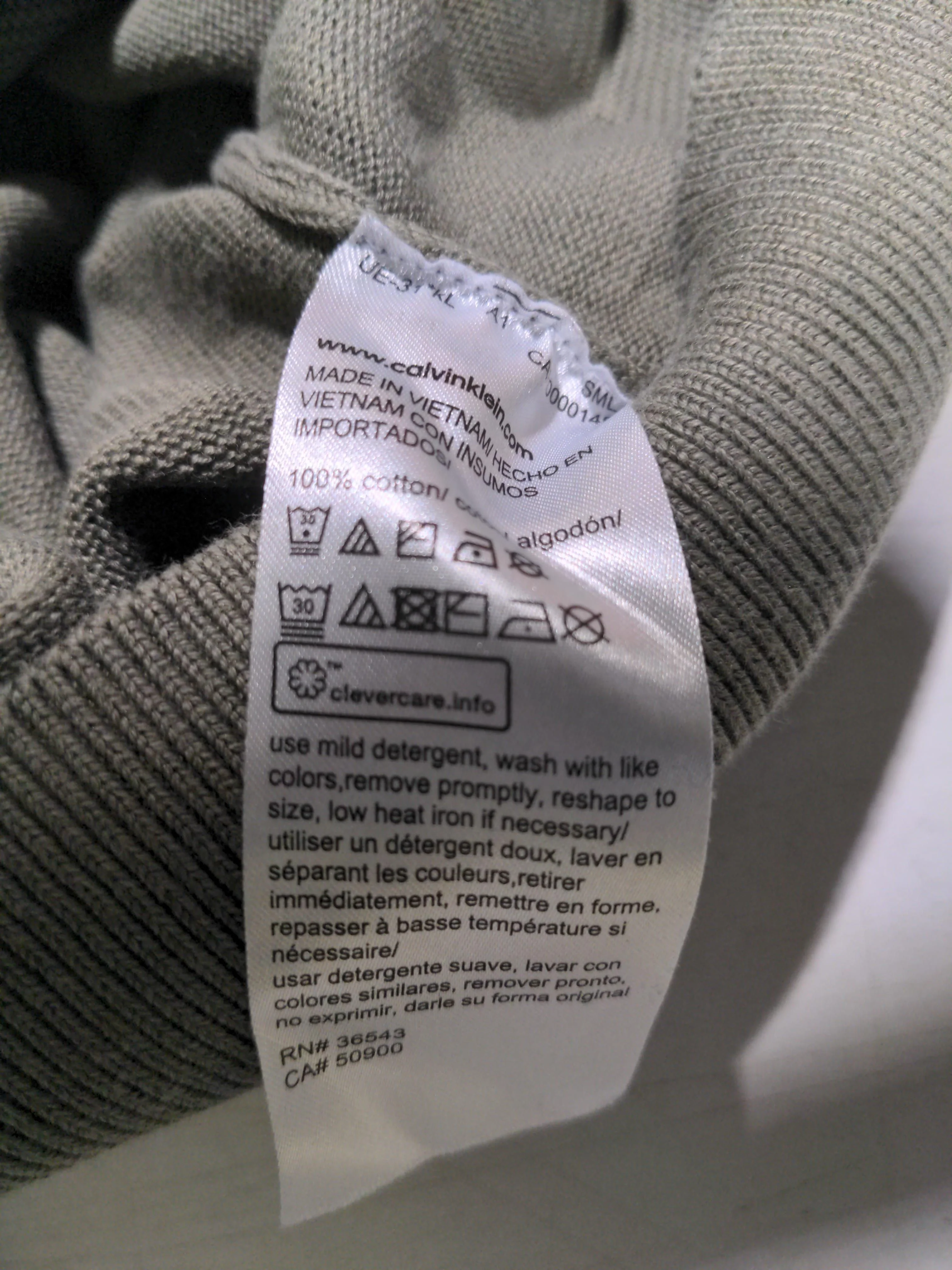 Calvin Klein Women's Jumper S Green 100% Cotton Round Neck Pullover - Image 7