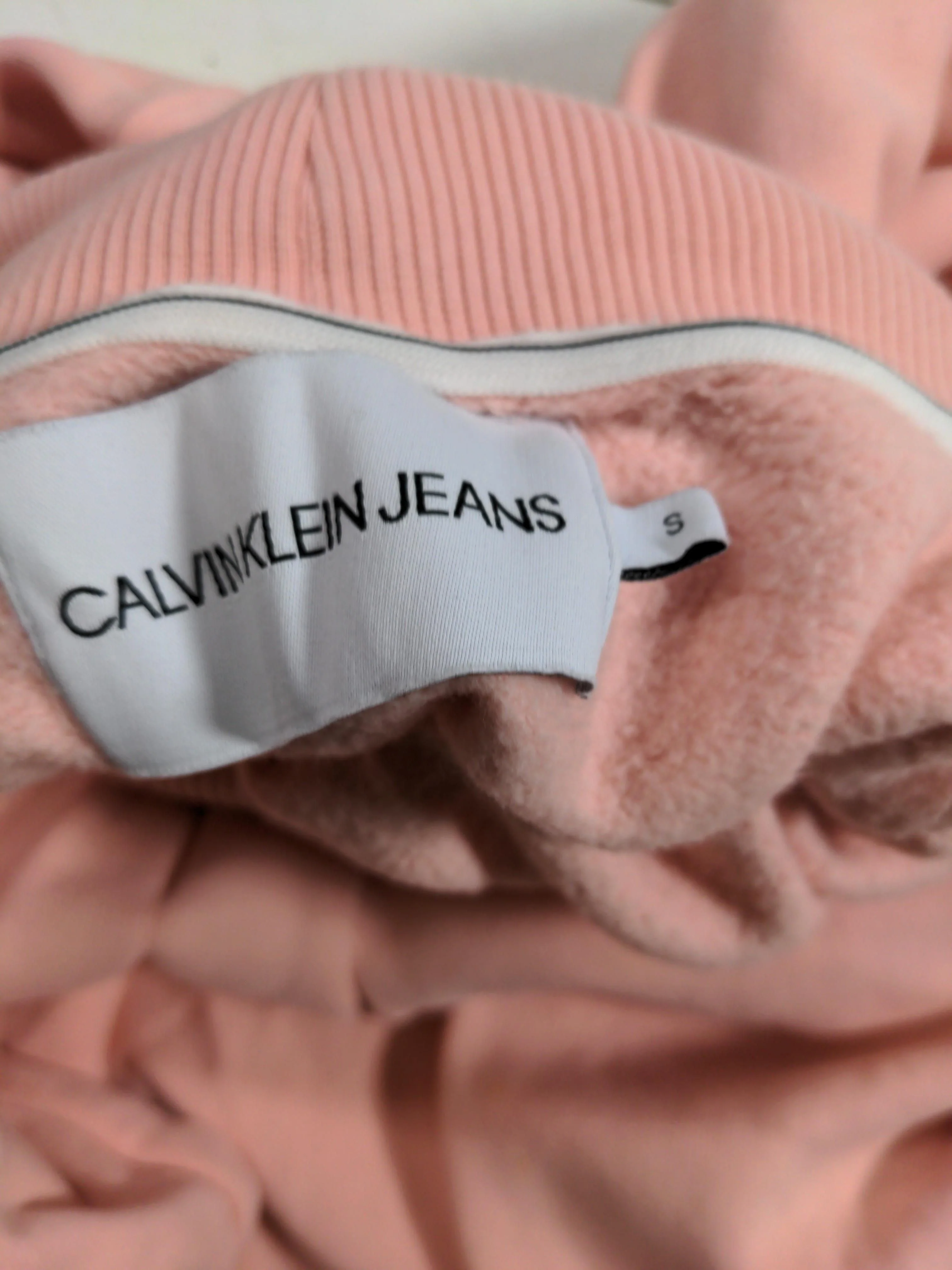 Calvin Klein Women's Jumper S Pink 100% Cotton Roll Neck Pullover - Image 5