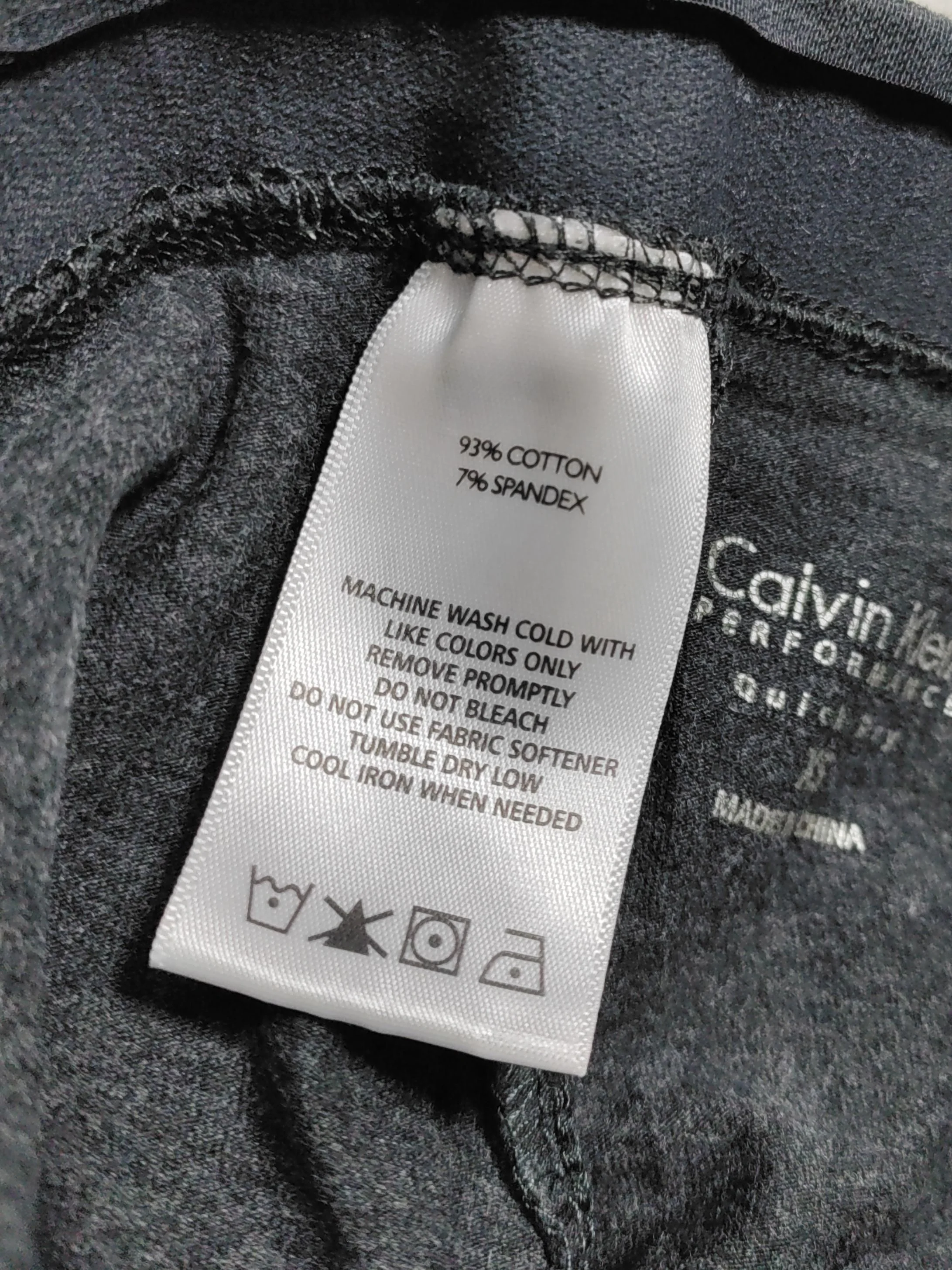 Calvin Klein Women's Leggings XS Grey Cotton with Spandex Full length - Image 6