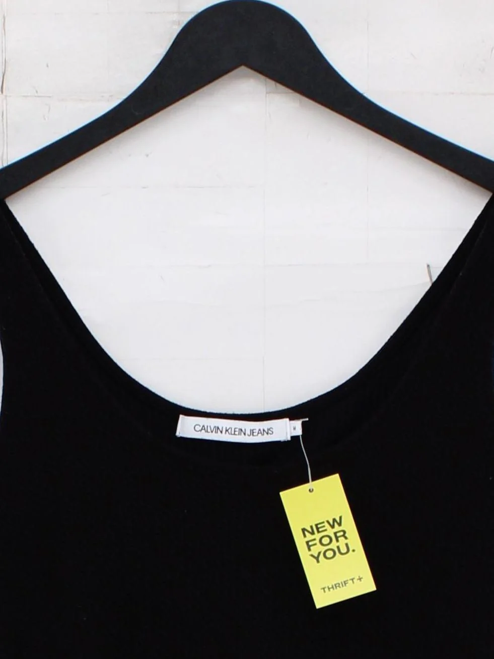Calvin Klein Women's T-Shirt M Black Polyester with Cotton Basic - Image 3